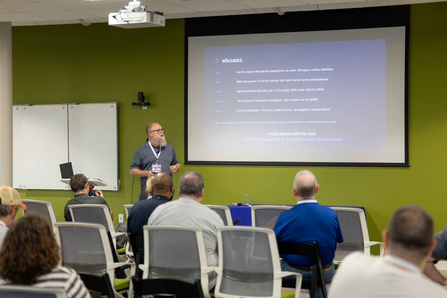 Adam Anderson speaking at the 2026 Carolina Code Conference