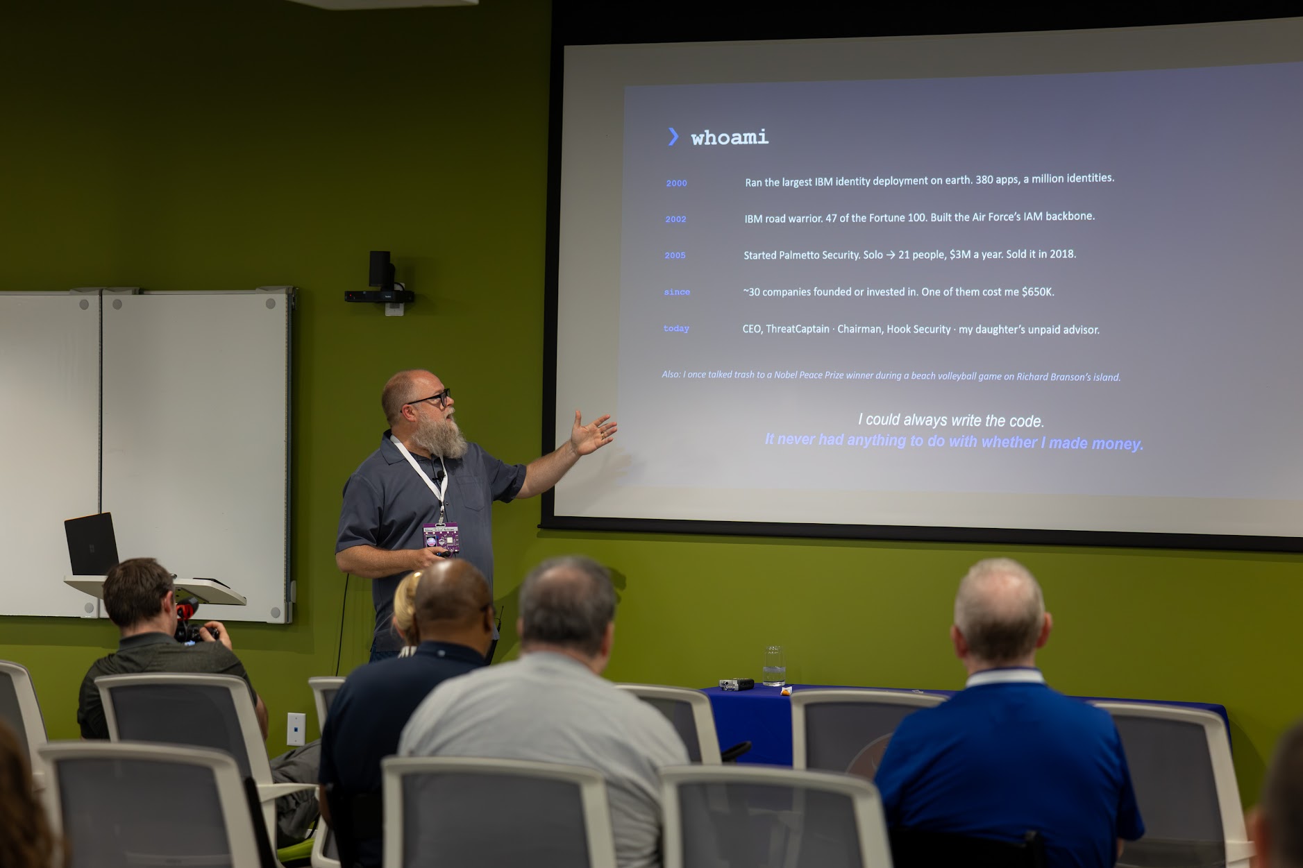 Adam Anderson speaking at the 2026 Carolina Code Conference