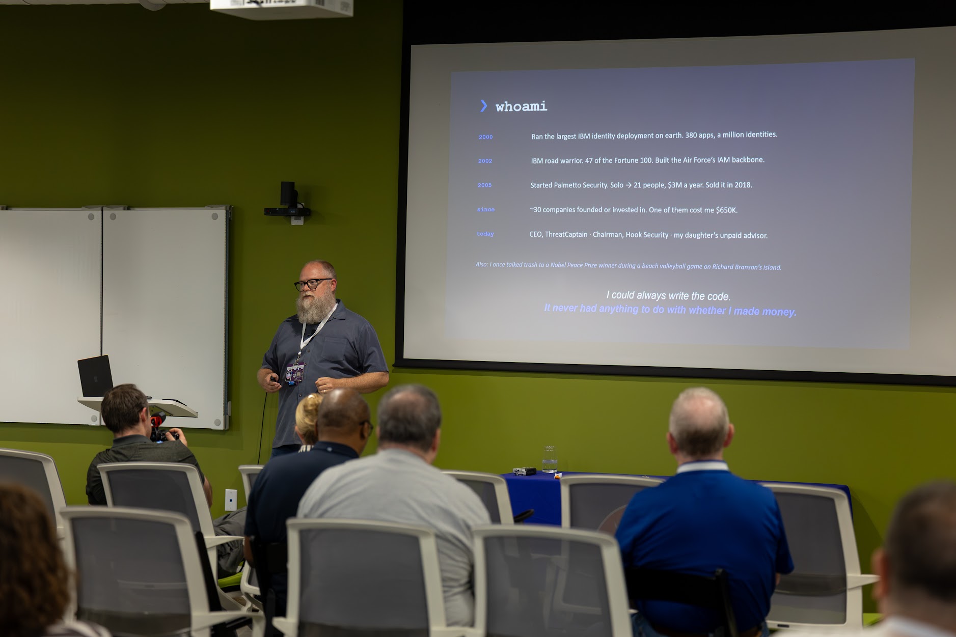 Adam Anderson speaking at the 2026 Carolina Code Conference