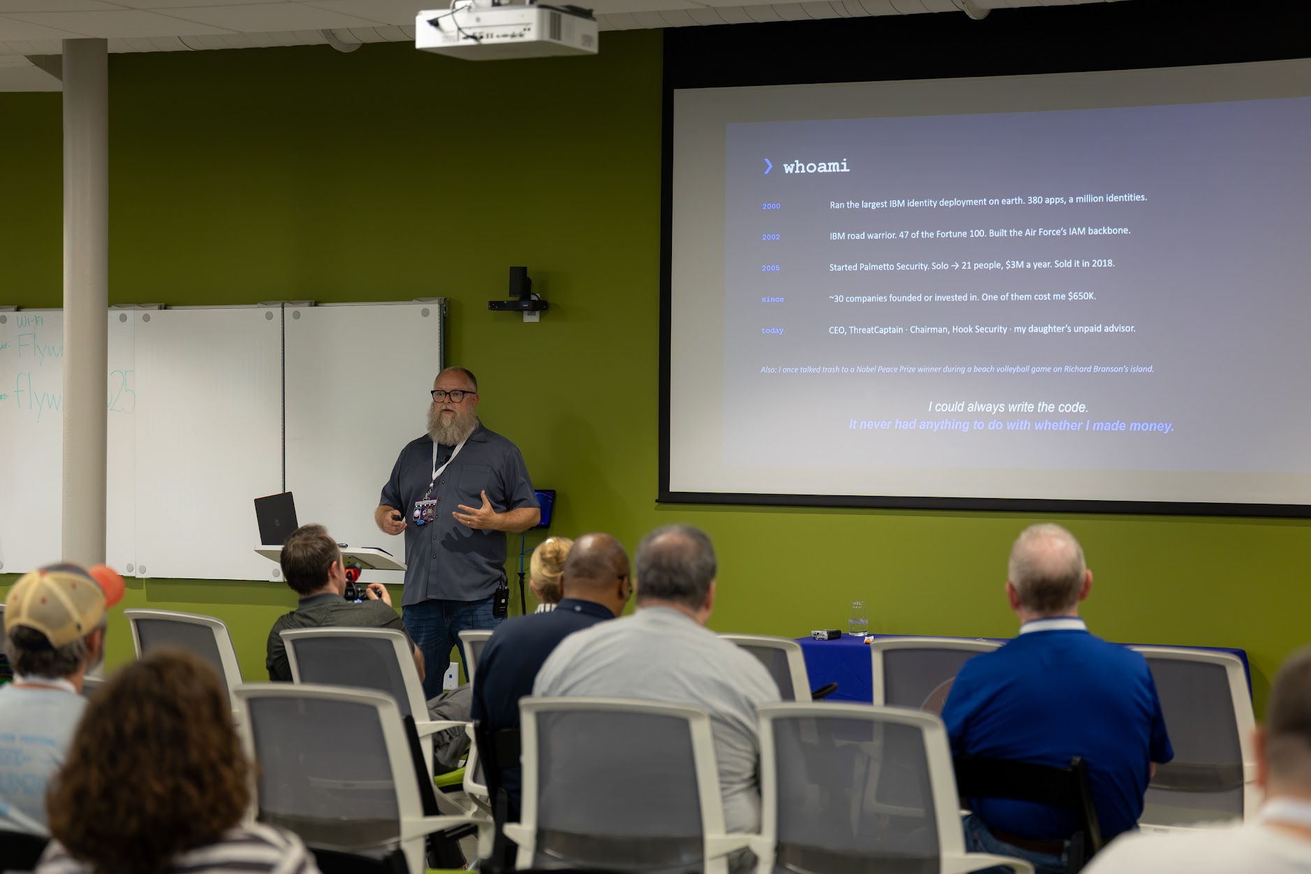 Adam Anderson speaking at the 2026 Carolina Code Conference