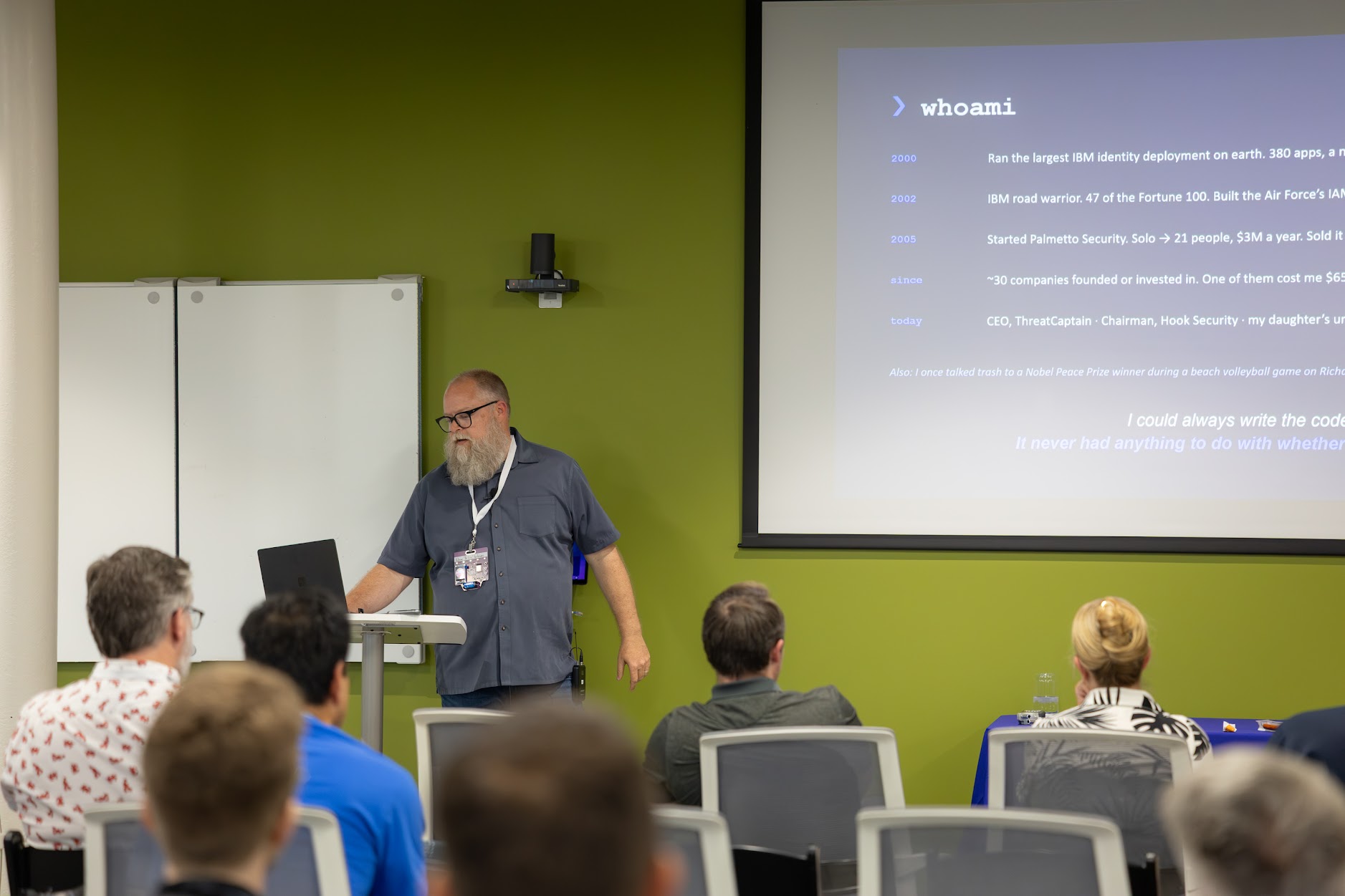 Adam Anderson speaking at the 2026 Carolina Code Conference
