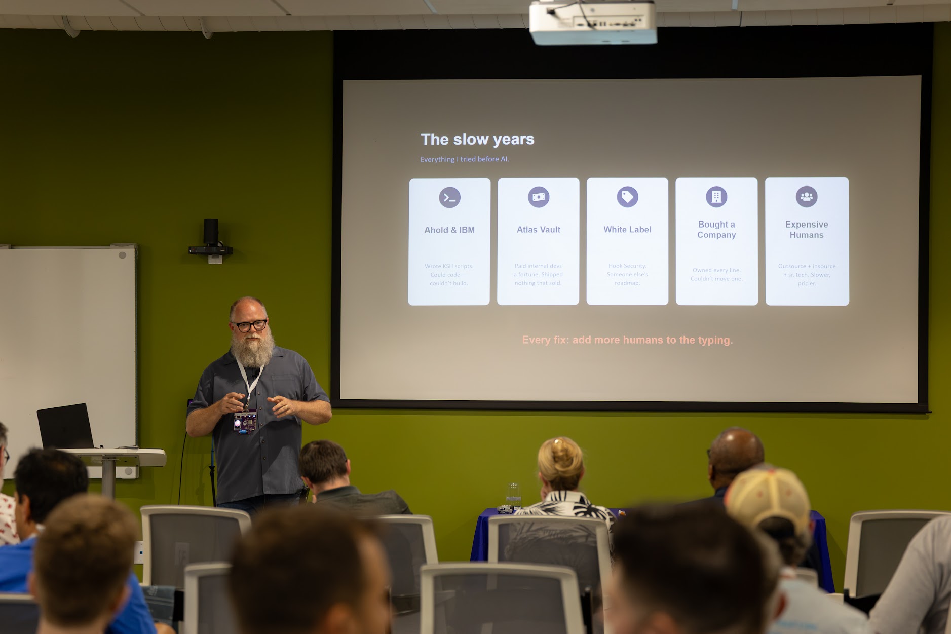 Adam Anderson speaking at the 2026 Carolina Code Conference