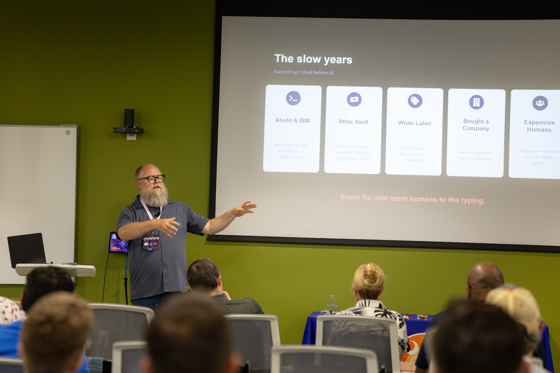 Adam Anderson speaking at the 2026 Carolina Code Conference