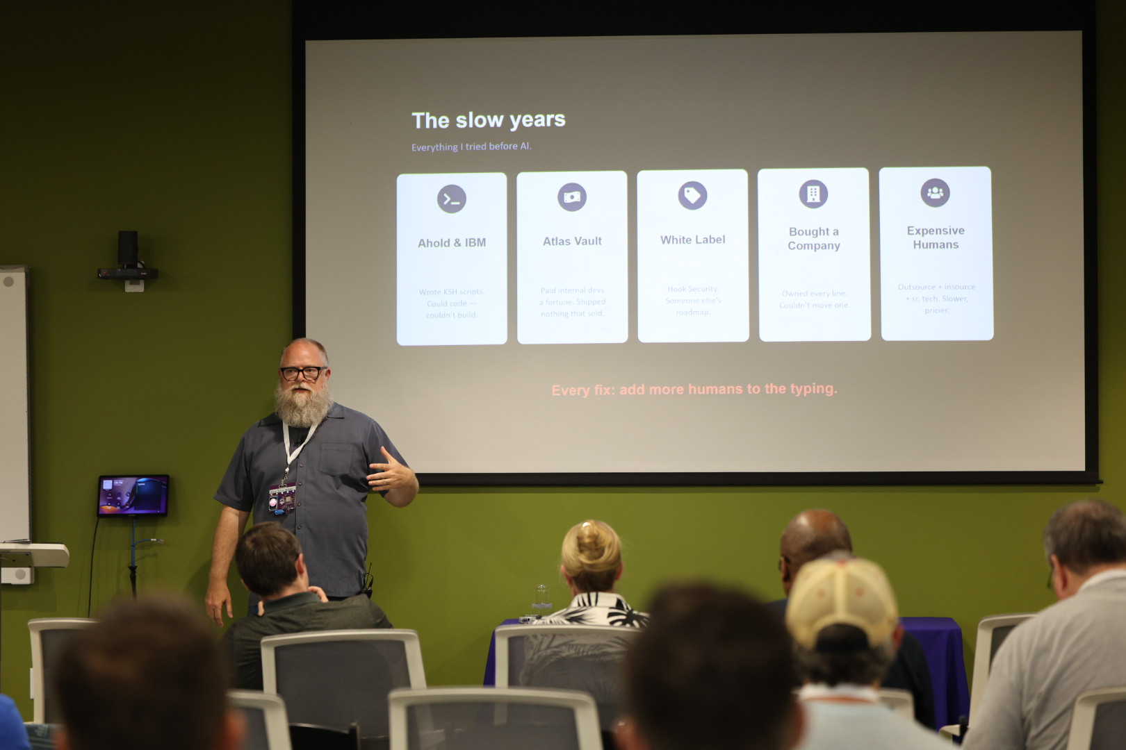 Adam Anderson speaking at the 2026 Carolina Code Conference