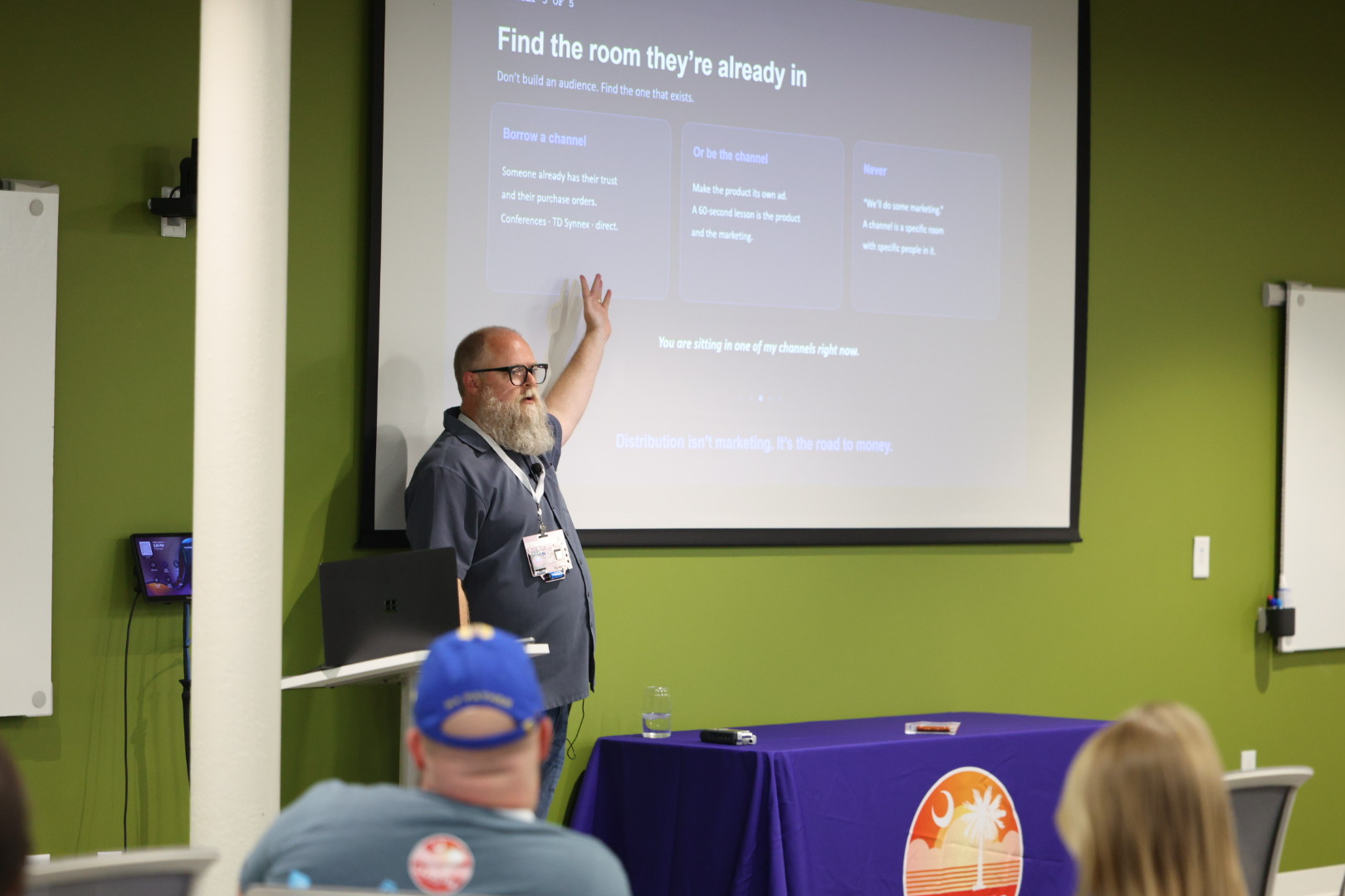Adam Anderson speaking at the 2026 Carolina Code Conference
