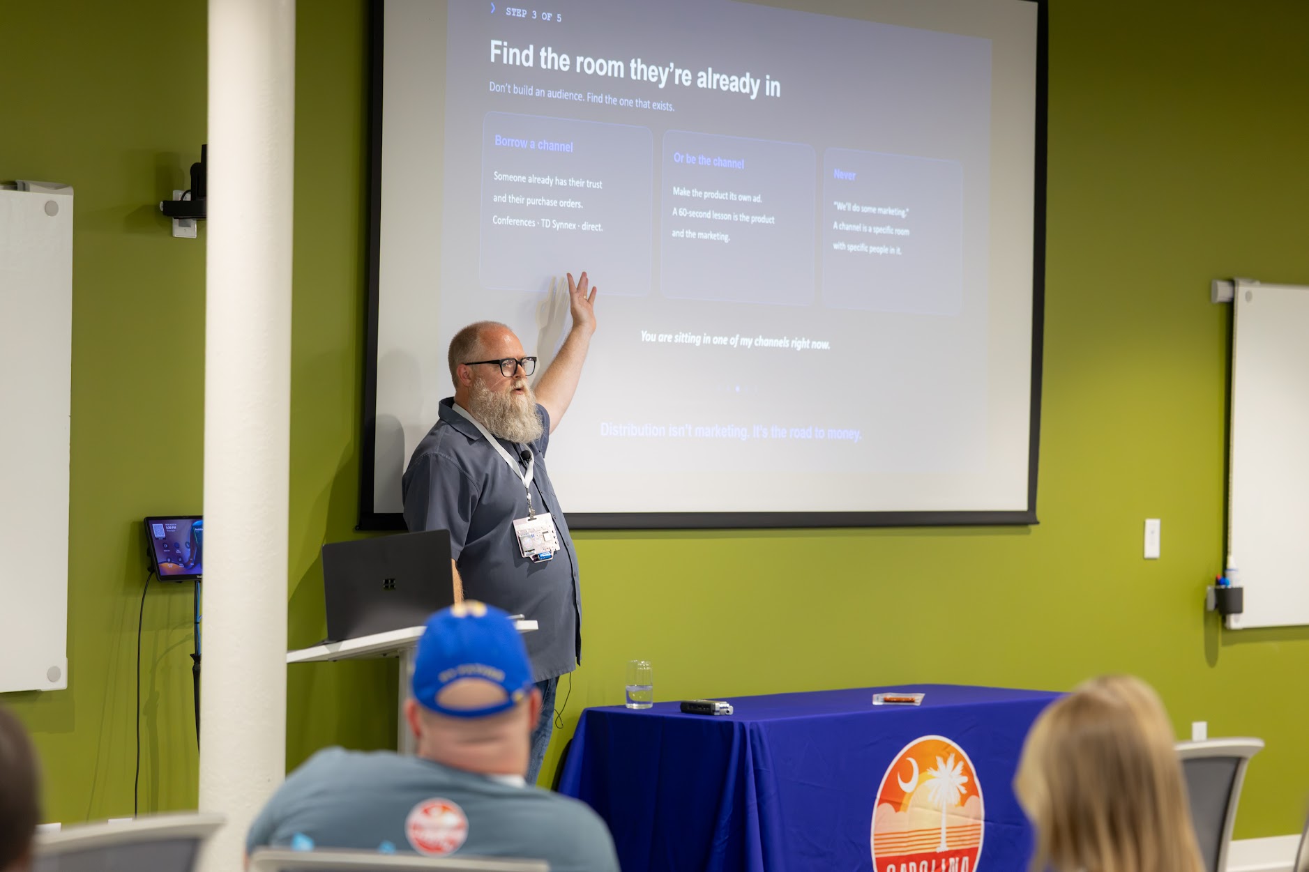 Adam Anderson speaking at the 2026 Carolina Code Conference