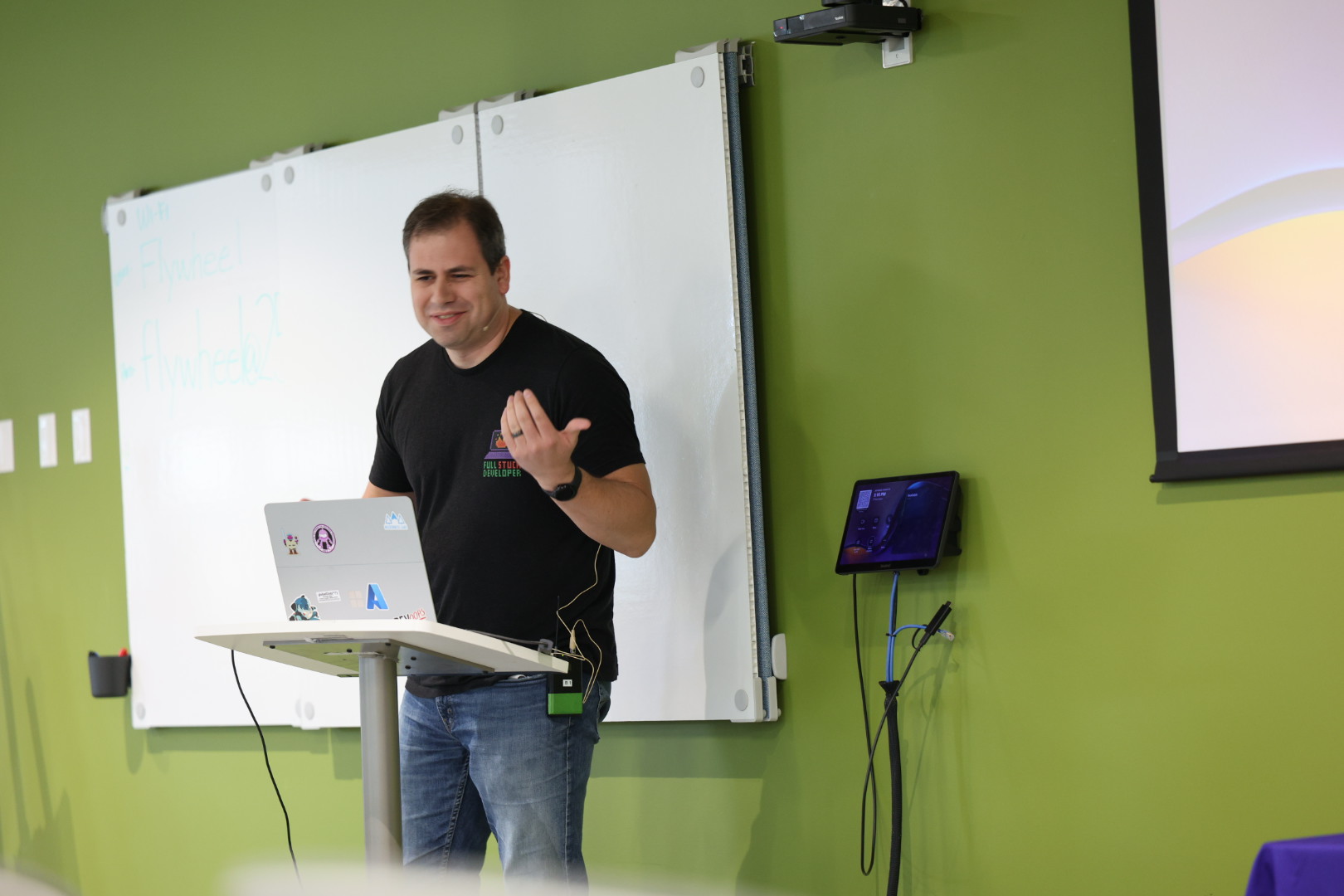 AL Rodriguez speaking at the 2026 Carolina Code Conference