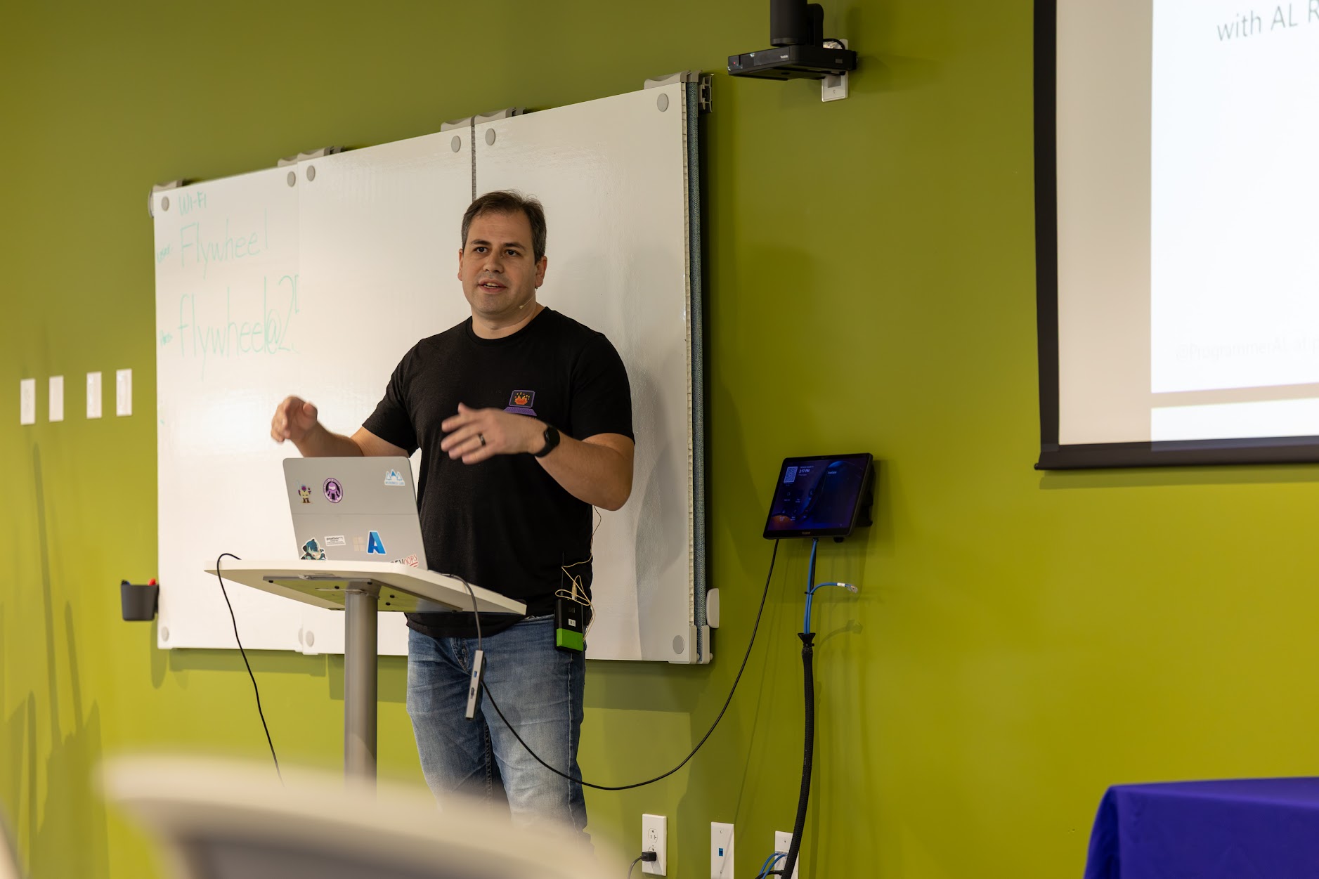 AL Rodriguez speaking at the 2026 Carolina Code Conference