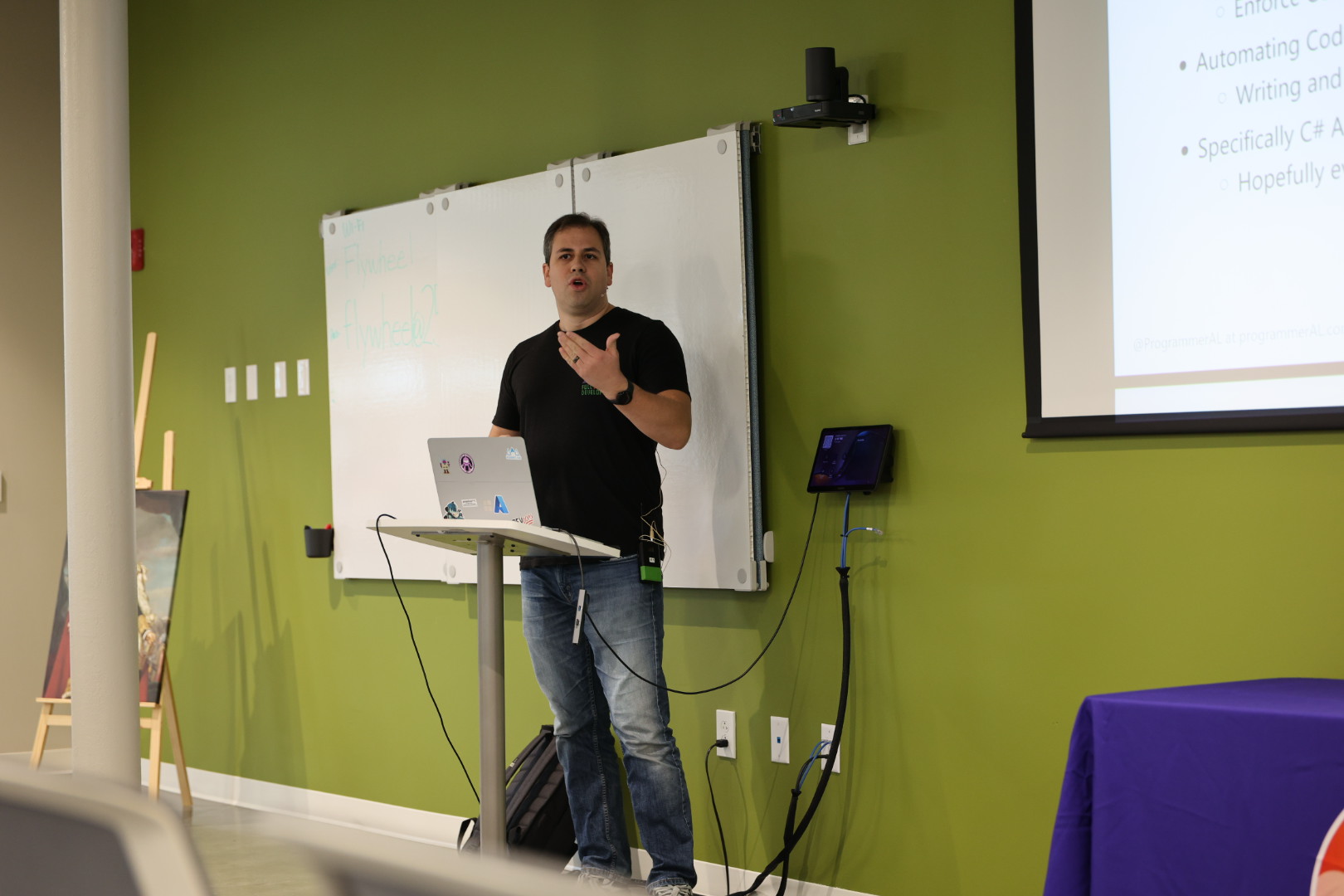 AL Rodriguez speaking at the 2026 Carolina Code Conference