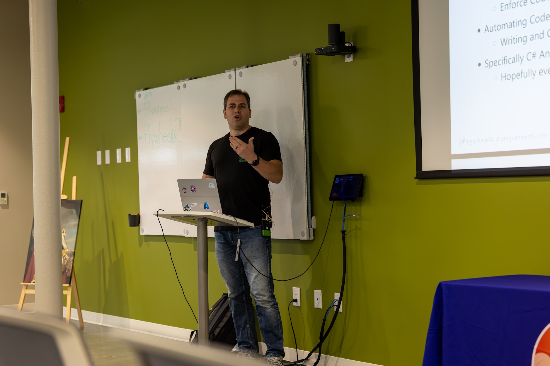 AL Rodriguez speaking at the 2026 Carolina Code Conference