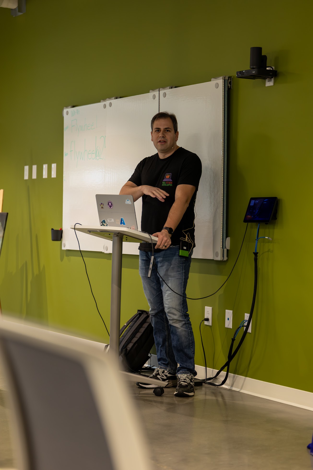 AL Rodriguez speaking at the 2026 Carolina Code Conference