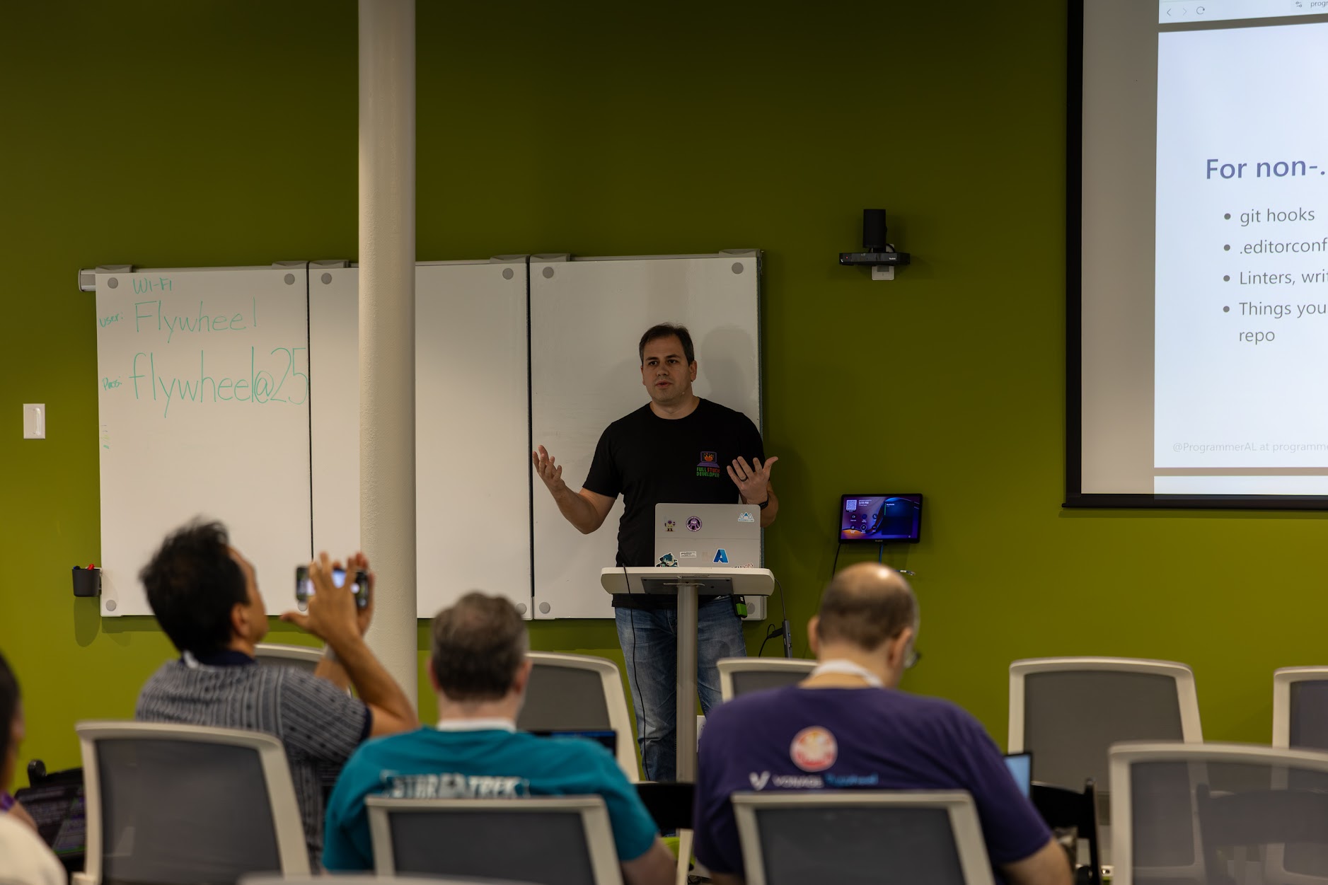 AL Rodriguez speaking at the 2026 Carolina Code Conference