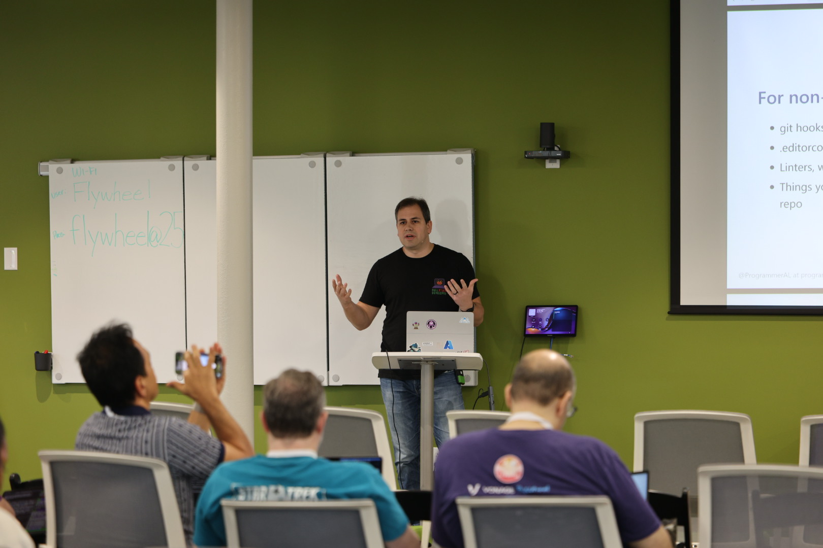 AL Rodriguez speaking at the 2026 Carolina Code Conference