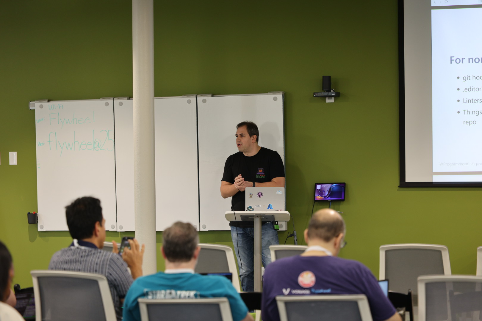 AL Rodriguez speaking at the 2026 Carolina Code Conference