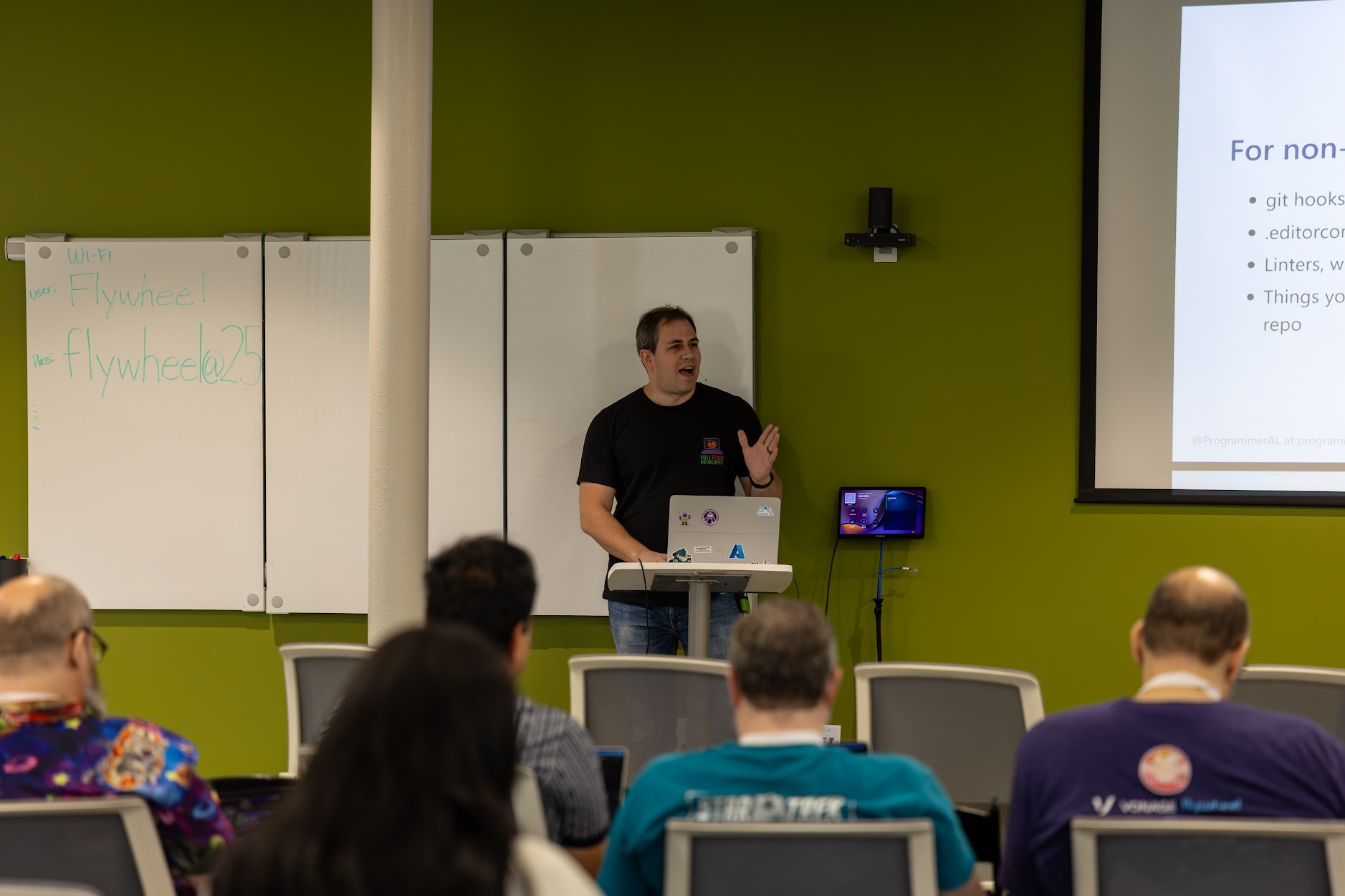 AL Rodriguez speaking at the 2026 Carolina Code Conference