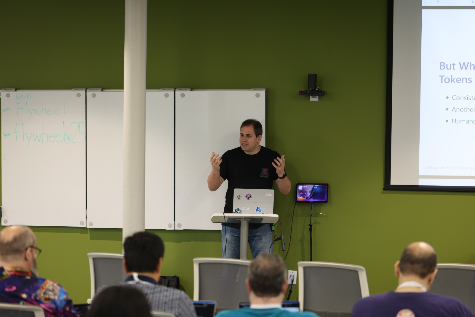 AL Rodriguez speaking at the 2026 Carolina Code Conference