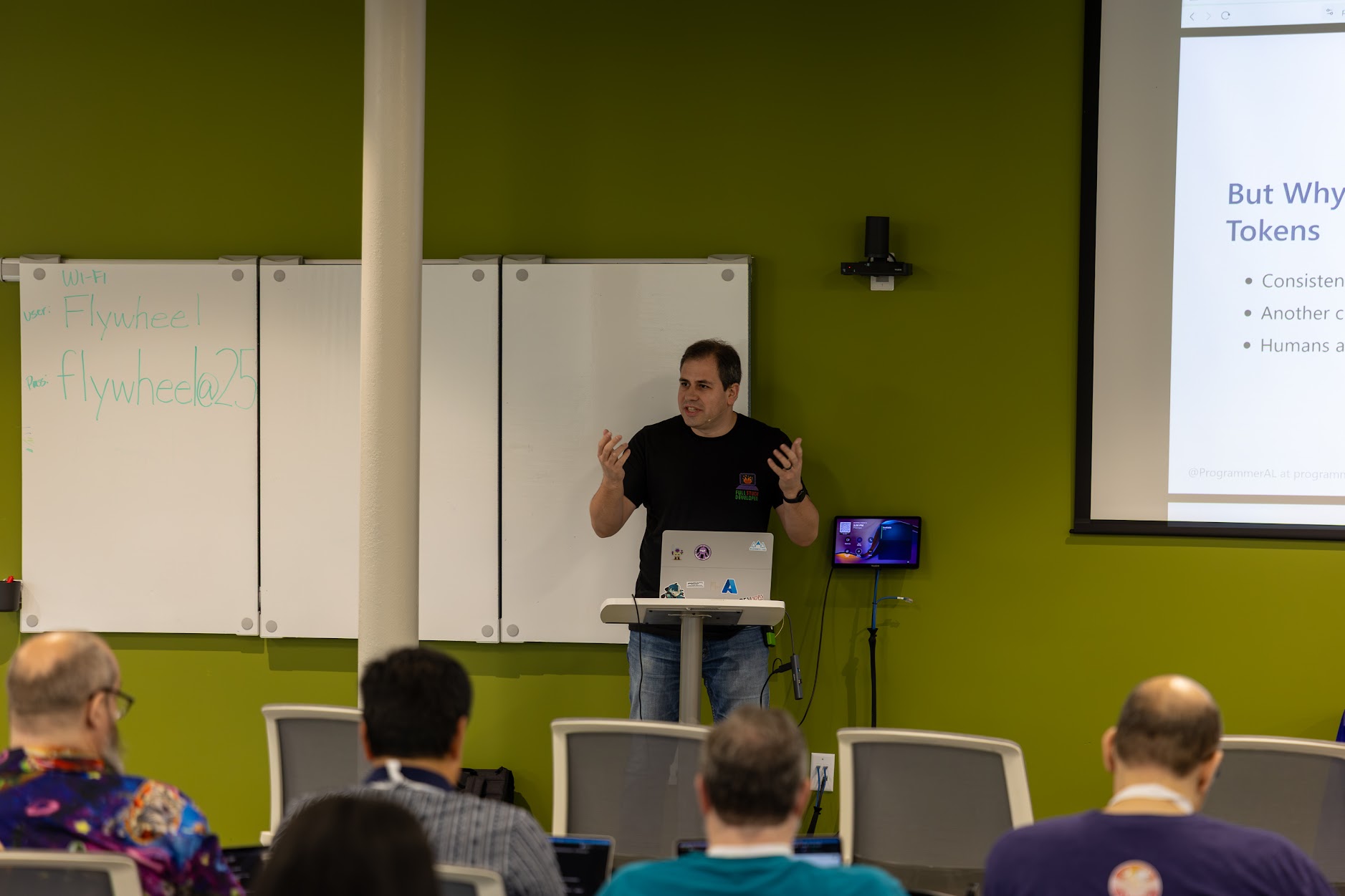 AL Rodriguez speaking at the 2026 Carolina Code Conference