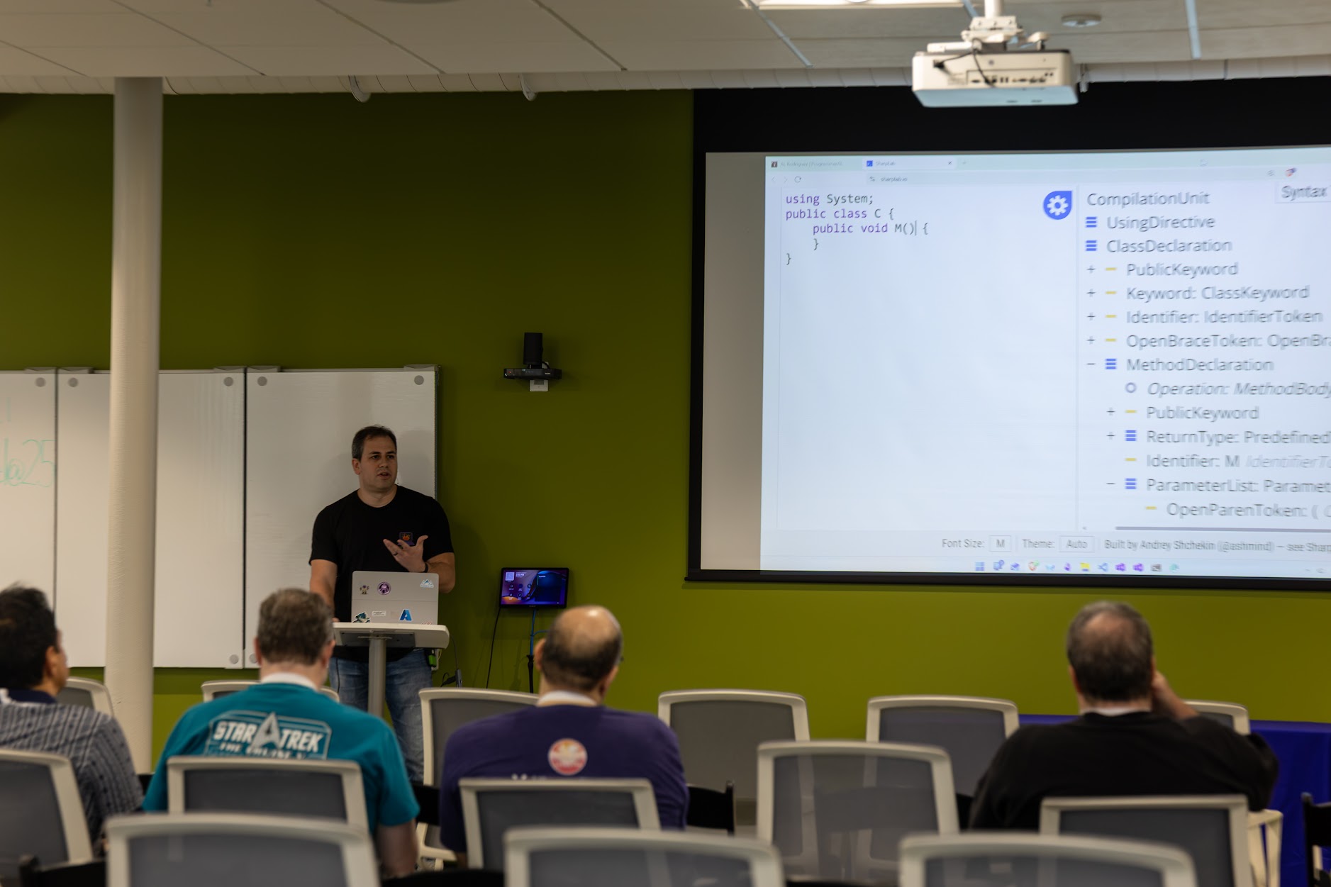 AL Rodriguez speaking at the 2026 Carolina Code Conference
