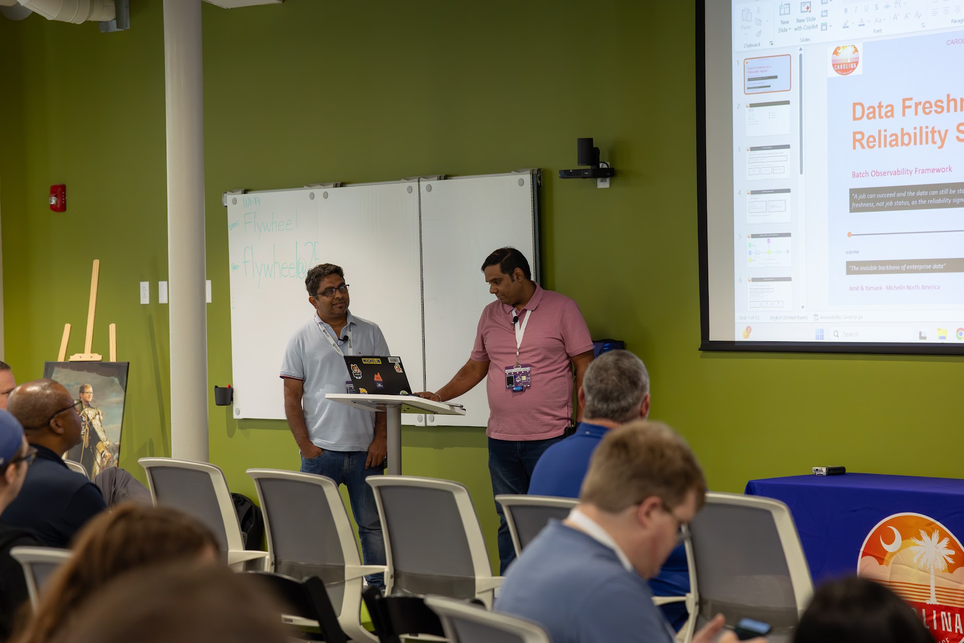 Amit Kulkarni speaking at the 2026 Carolina Code Conference