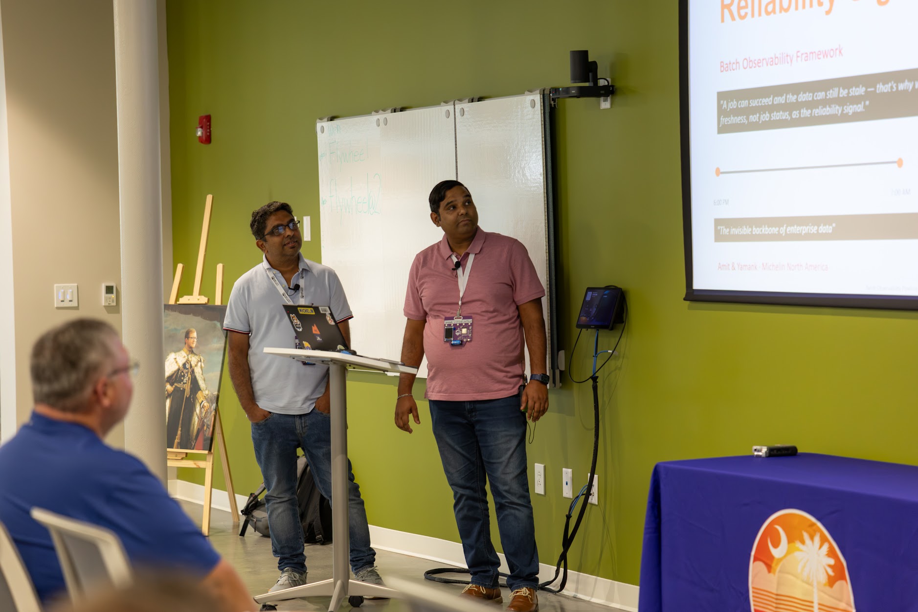 Amit Kulkarni speaking at the 2026 Carolina Code Conference
