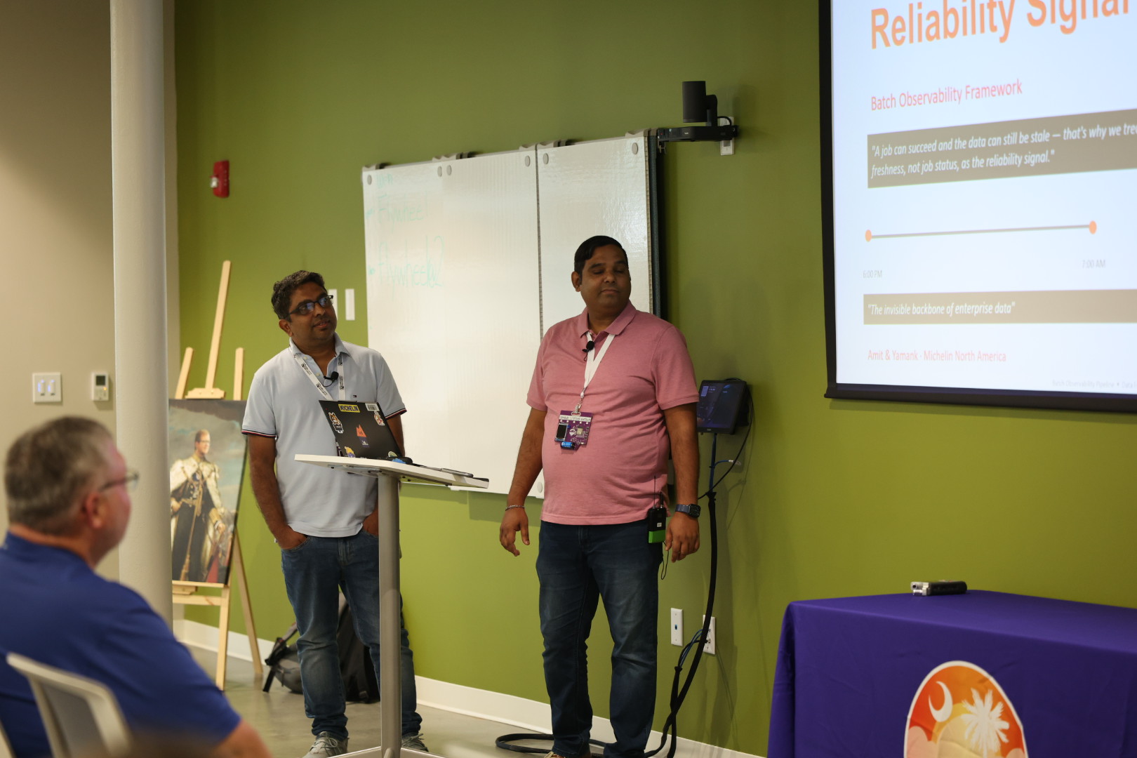 Amit Kulkarni speaking at the 2026 Carolina Code Conference