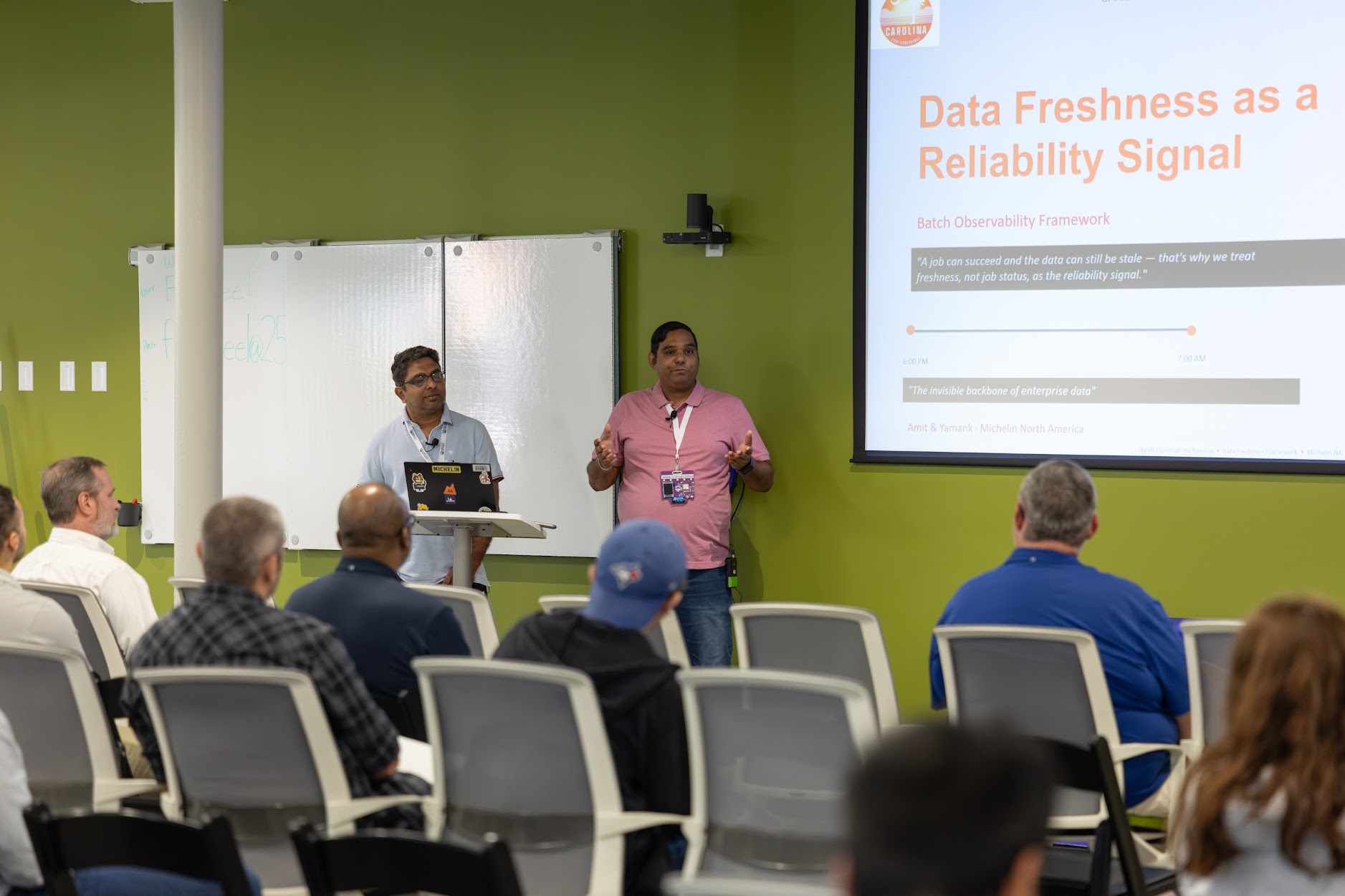 Amit Kulkarni speaking at the 2026 Carolina Code Conference