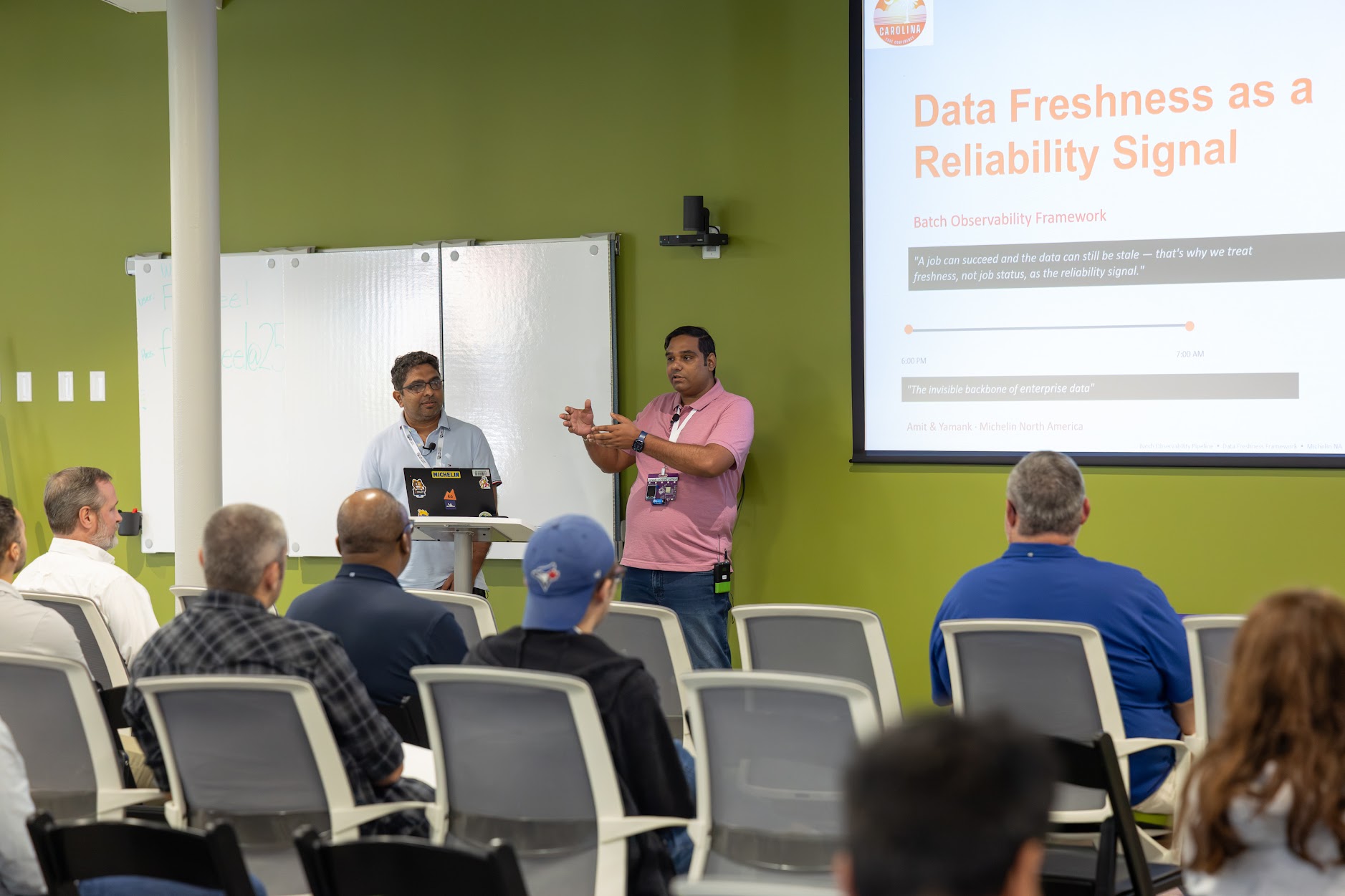 Amit Kulkarni speaking at the 2026 Carolina Code Conference