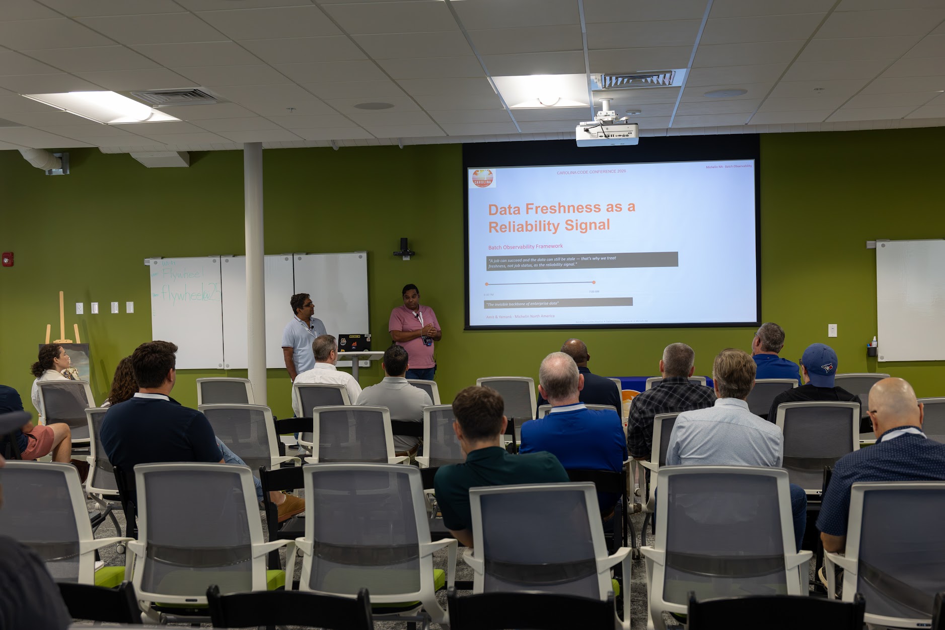 Amit Kulkarni speaking at the 2026 Carolina Code Conference