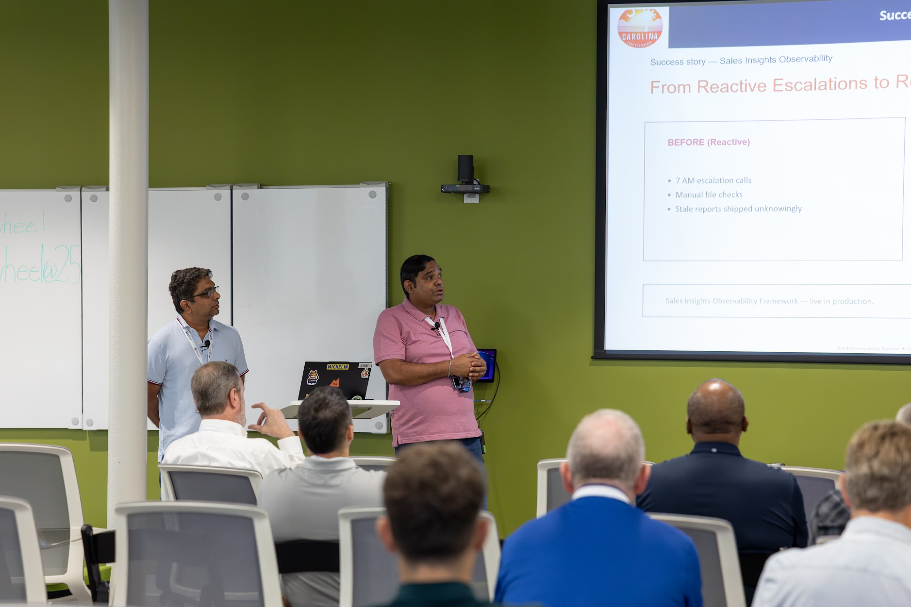 Amit Kulkarni speaking at the 2026 Carolina Code Conference