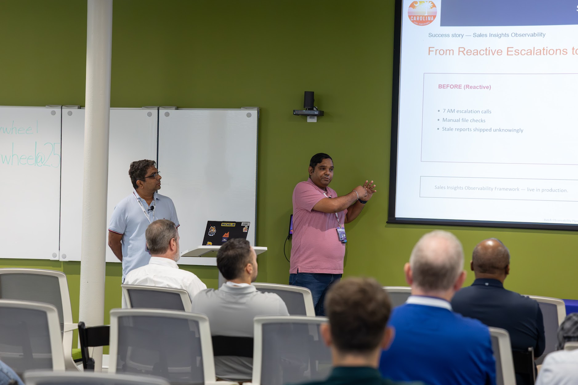 Amit Kulkarni speaking at the 2026 Carolina Code Conference