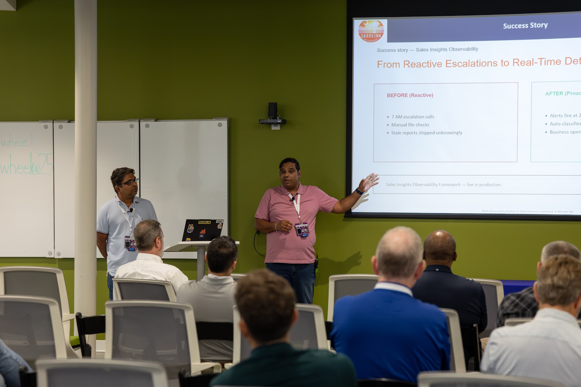 Amit Kulkarni speaking at the 2026 Carolina Code Conference