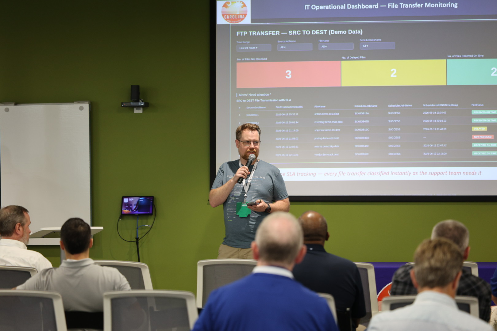 Amit Kulkarni speaking at the 2026 Carolina Code Conference