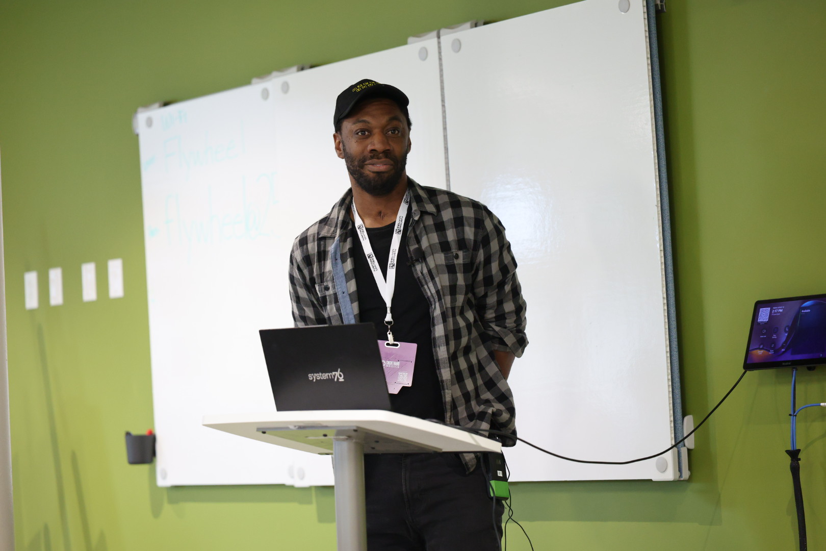 Amon Otis Poston speaking at the 2026 Carolina Code Conference