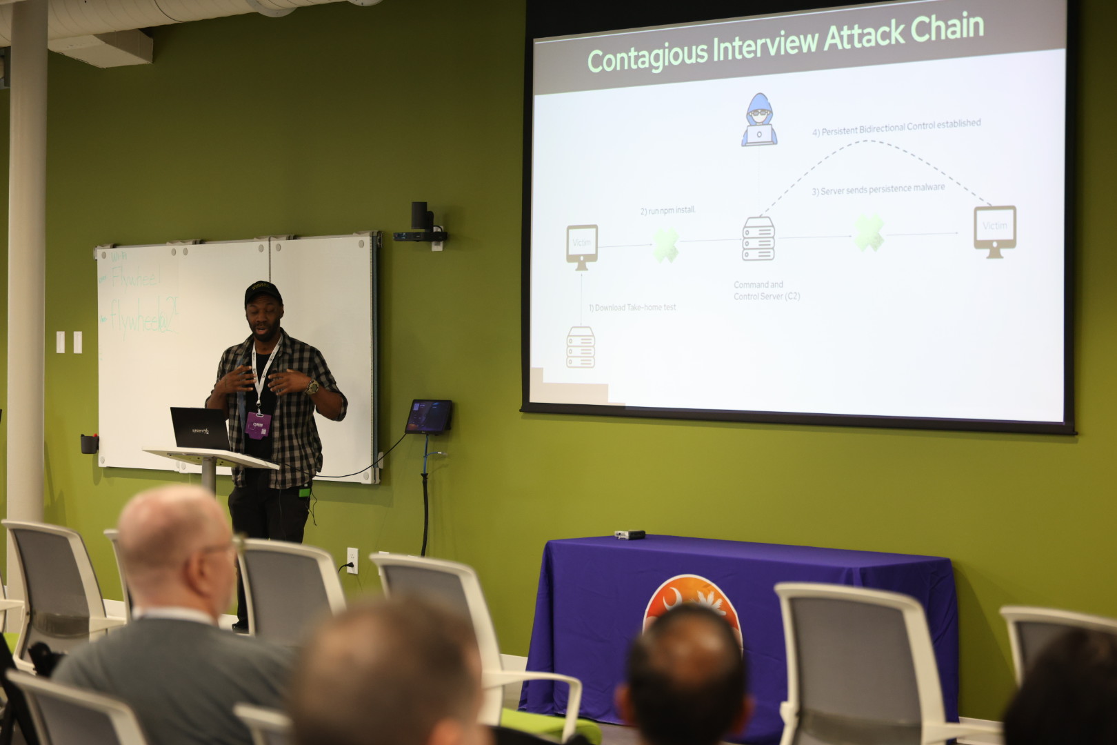 Amon Otis Poston speaking at the 2026 Carolina Code Conference