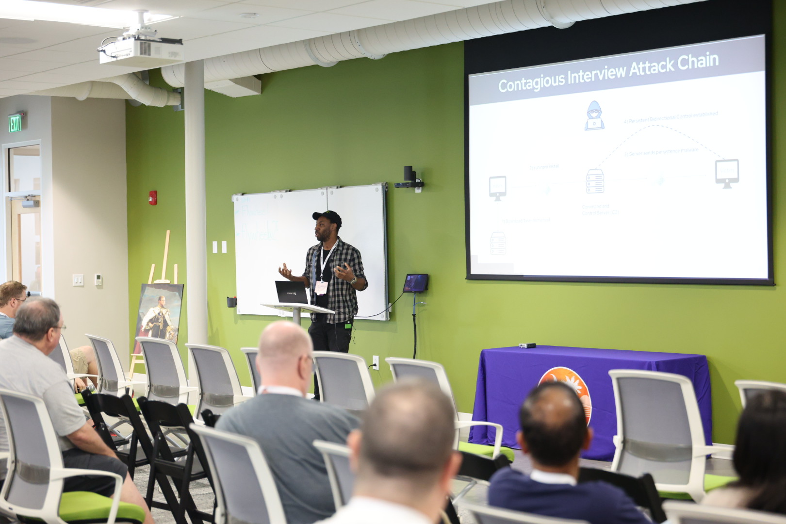 Amon Otis Poston speaking at the 2026 Carolina Code Conference