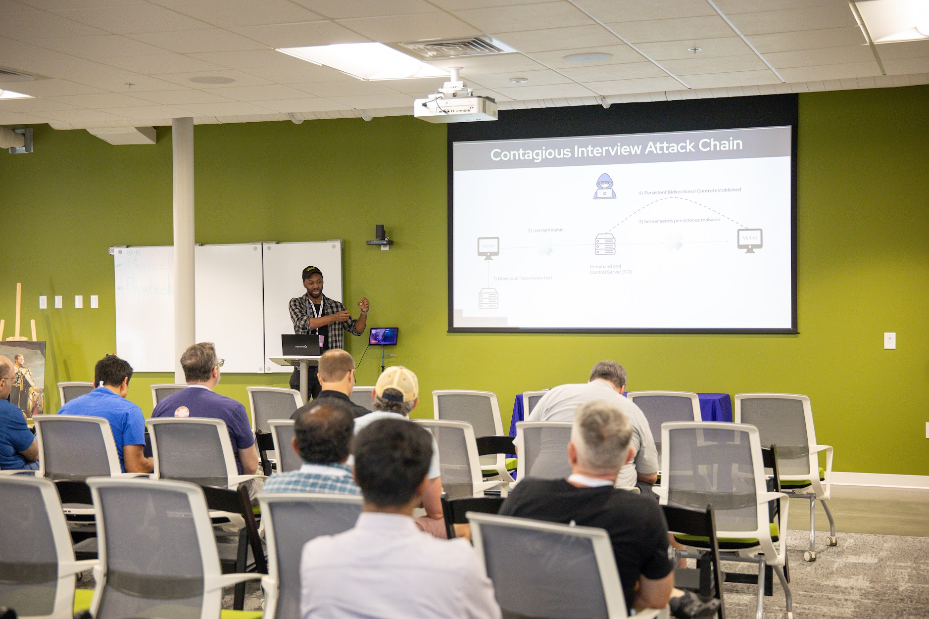 Amon Otis Poston speaking at the 2026 Carolina Code Conference