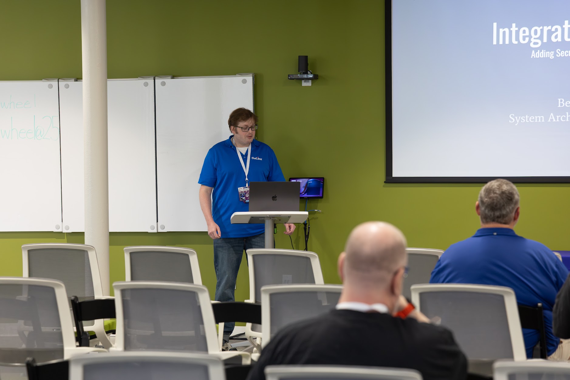 Benjamin Overcash speaking at the 2026 Carolina Code Conference
