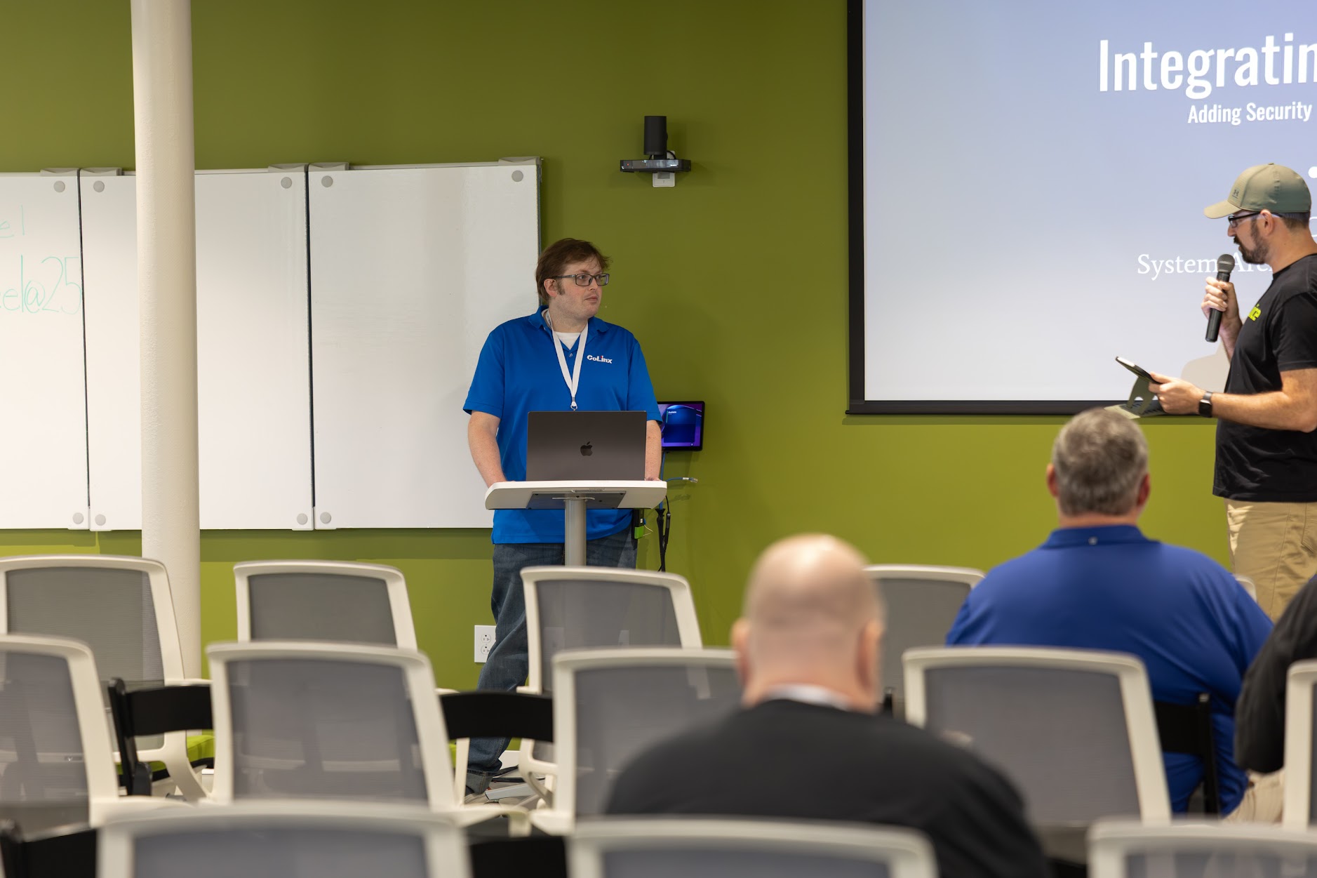 Benjamin Overcash speaking at the 2026 Carolina Code Conference