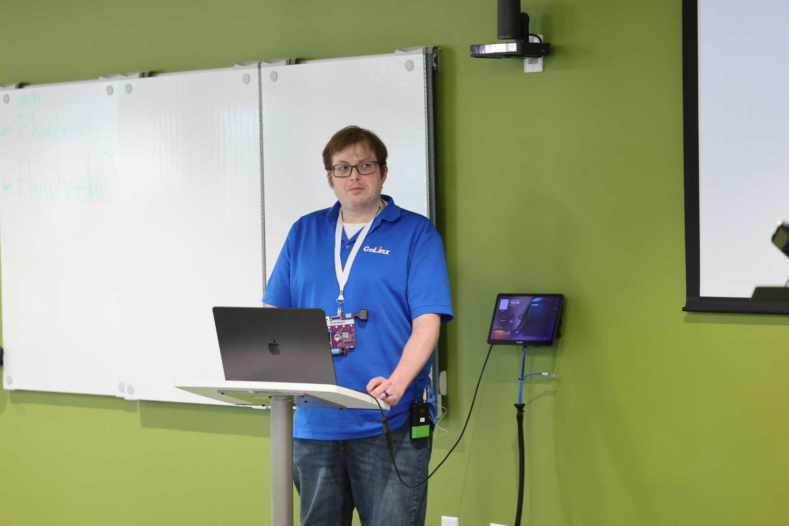 Benjamin Overcash speaking at the 2026 Carolina Code Conference