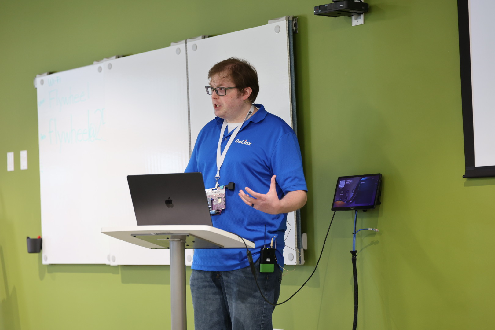 Benjamin Overcash speaking at the 2026 Carolina Code Conference