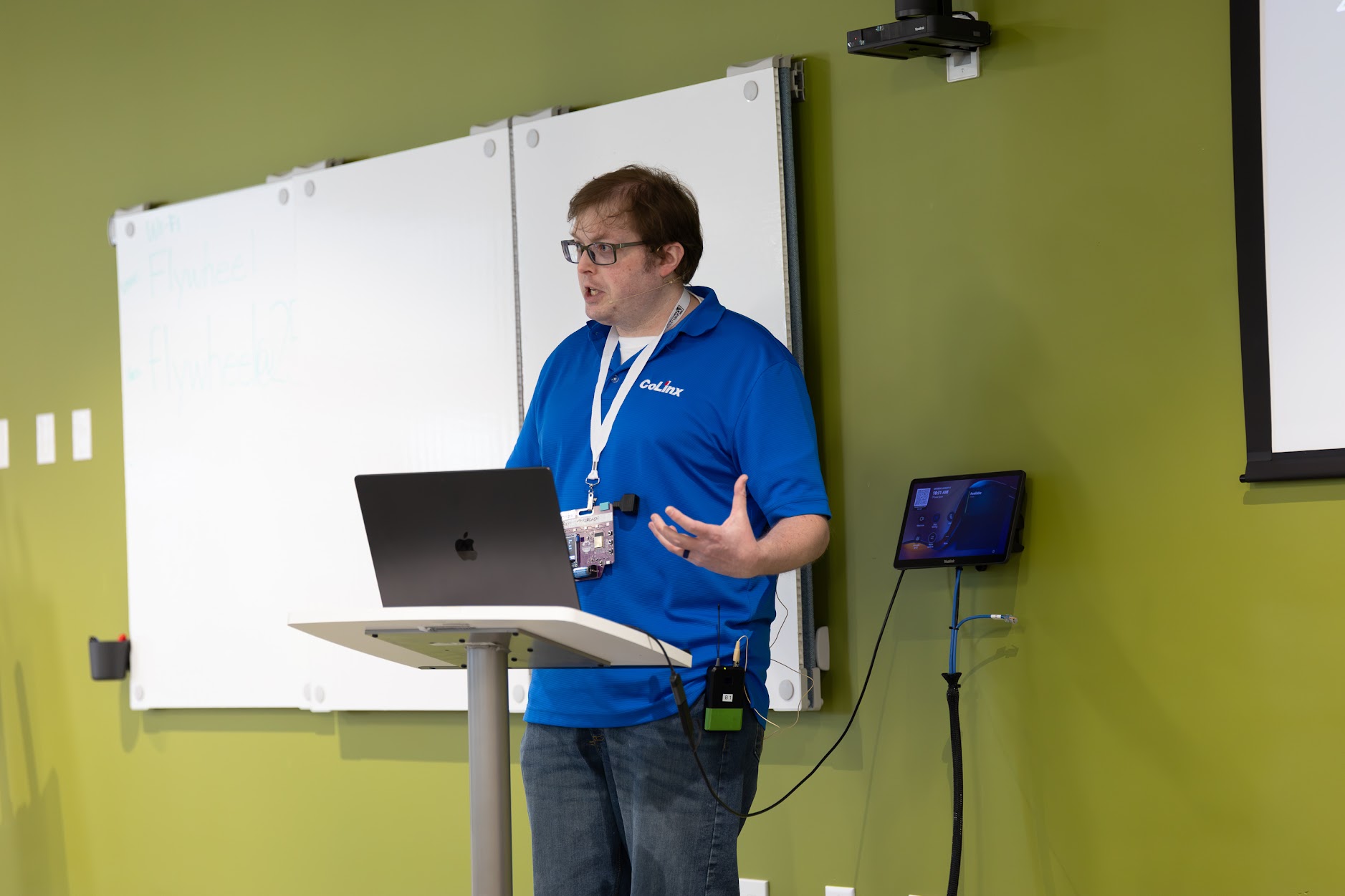 Benjamin Overcash speaking at the 2026 Carolina Code Conference