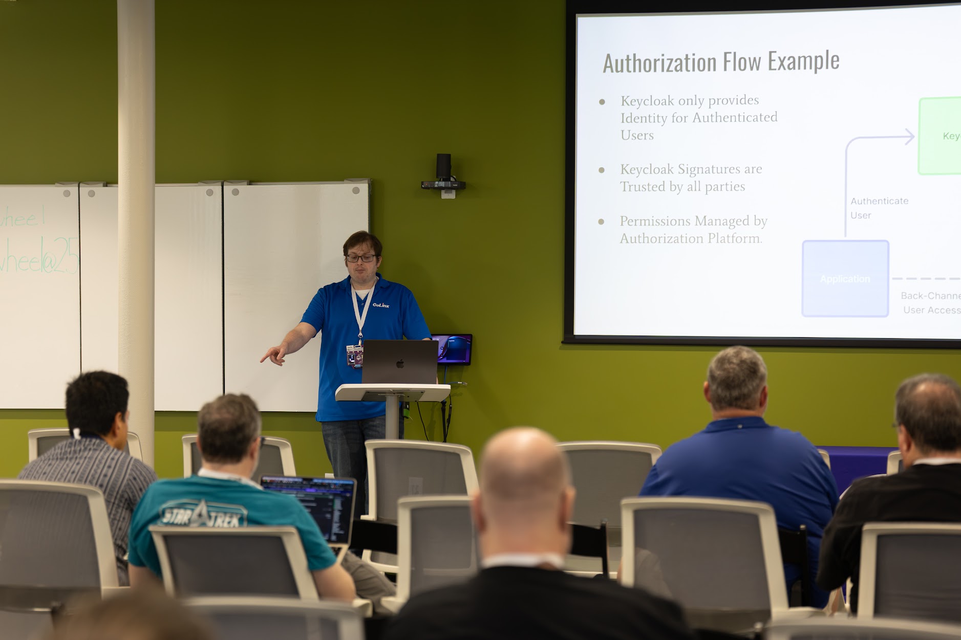 Benjamin Overcash speaking at the 2026 Carolina Code Conference
