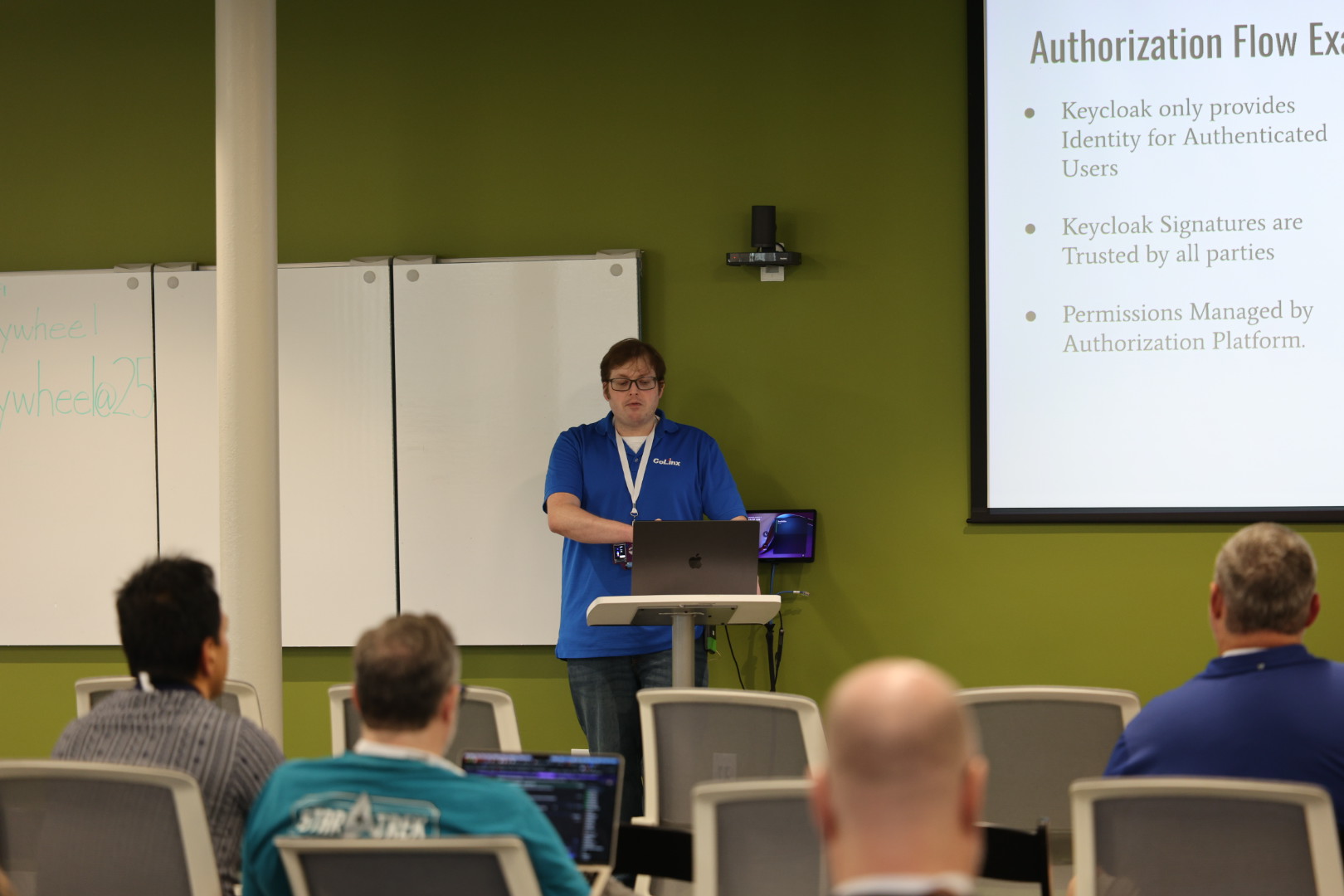 Benjamin Overcash speaking at the 2026 Carolina Code Conference