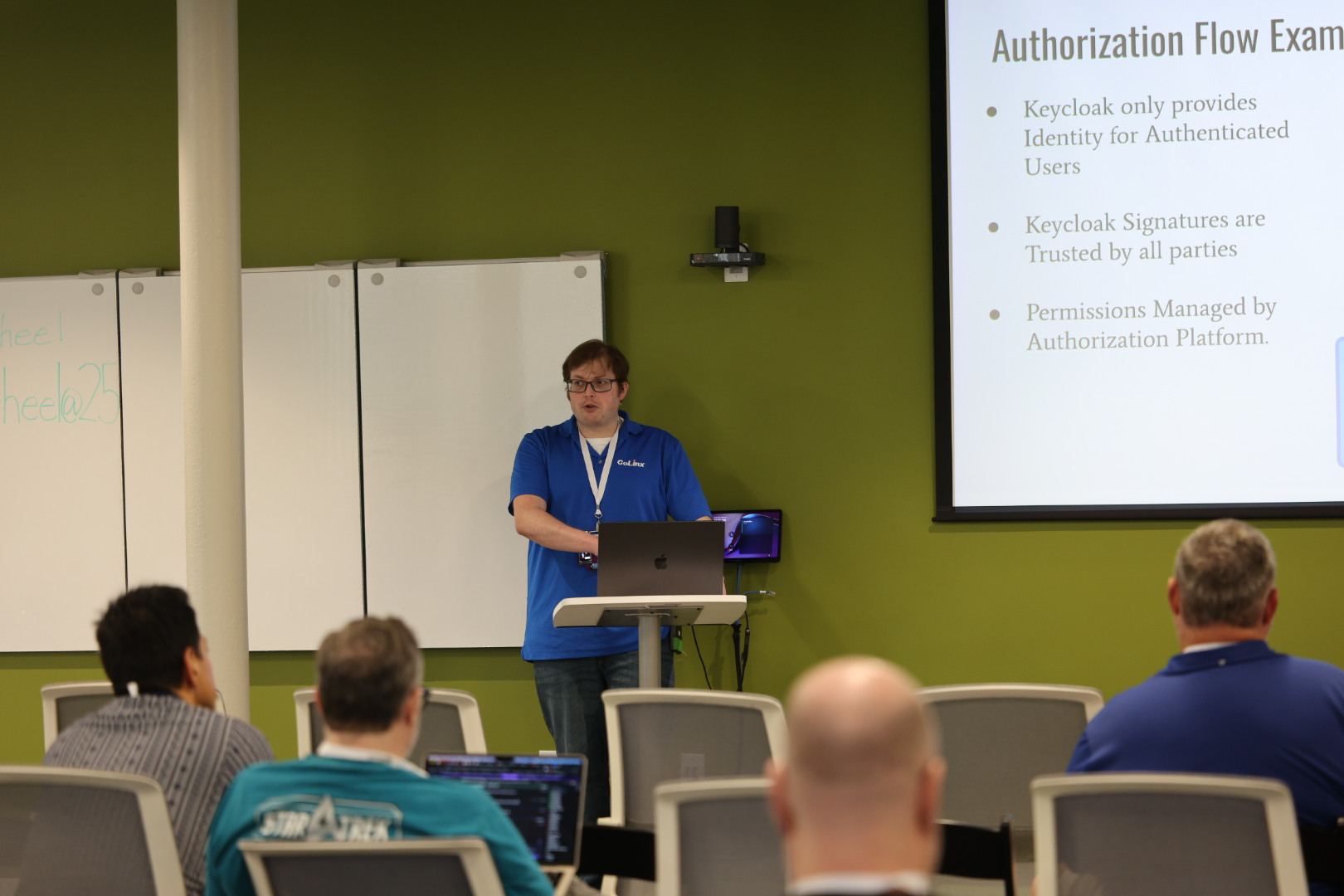 Benjamin Overcash speaking at the 2026 Carolina Code Conference