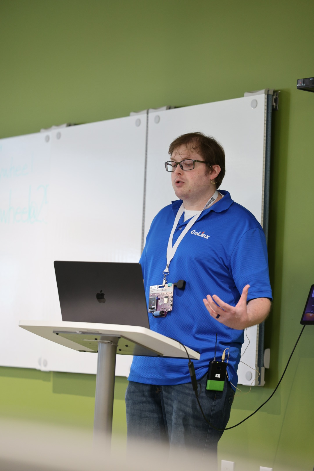 Benjamin Overcash speaking at the 2026 Carolina Code Conference
