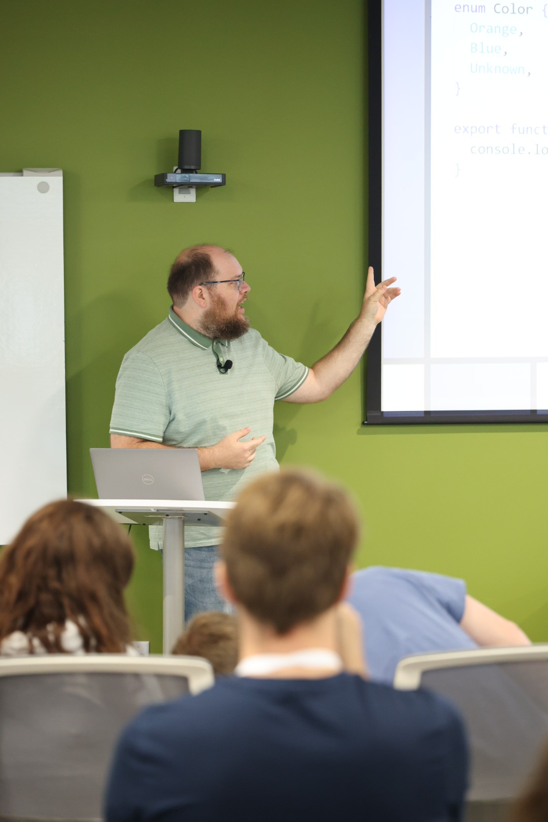 Cameron Presley speaking at the 2026 Carolina Code Conference