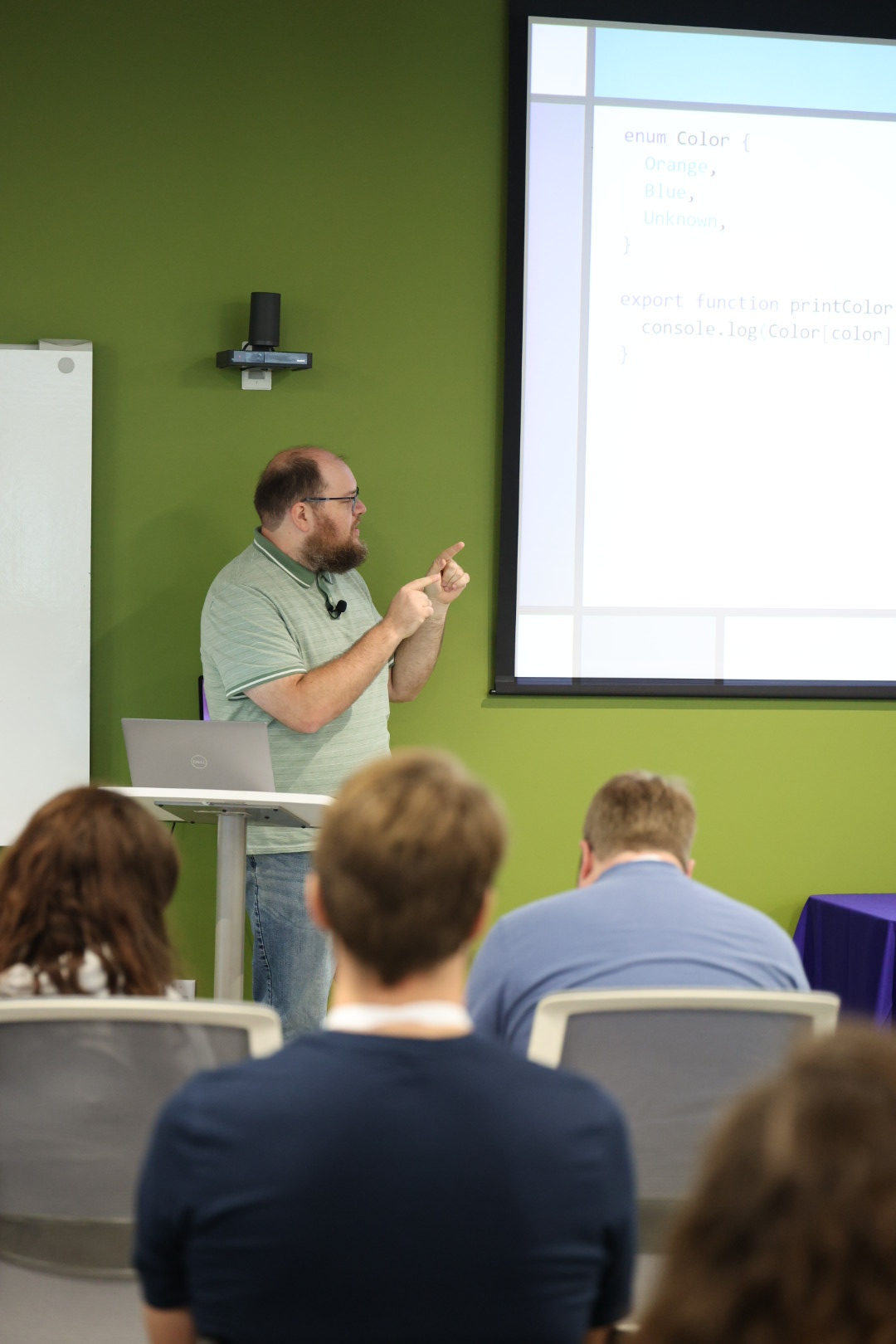 Cameron Presley speaking at the 2026 Carolina Code Conference
