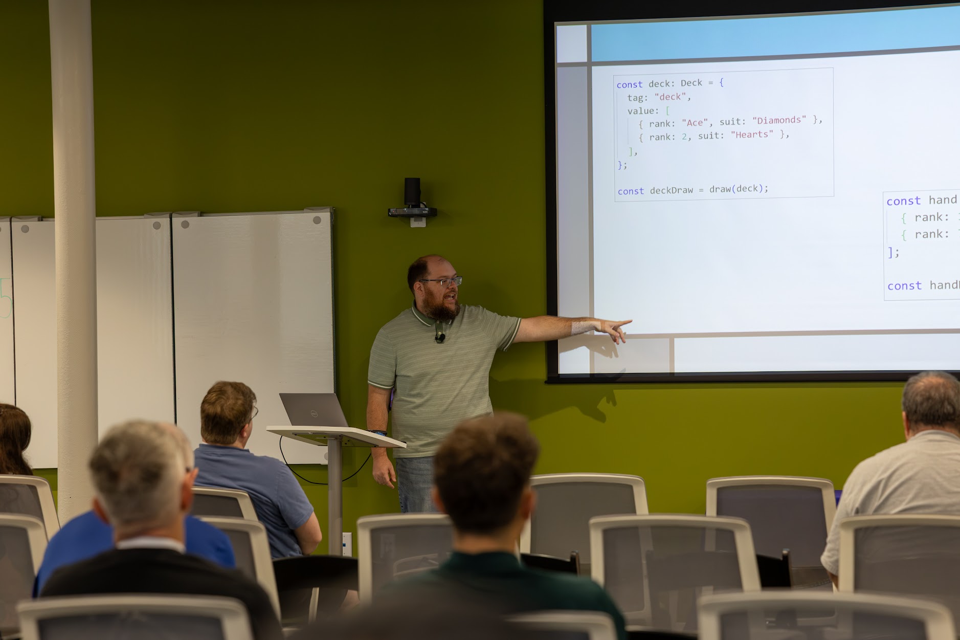 Cameron Presley speaking at the 2026 Carolina Code Conference