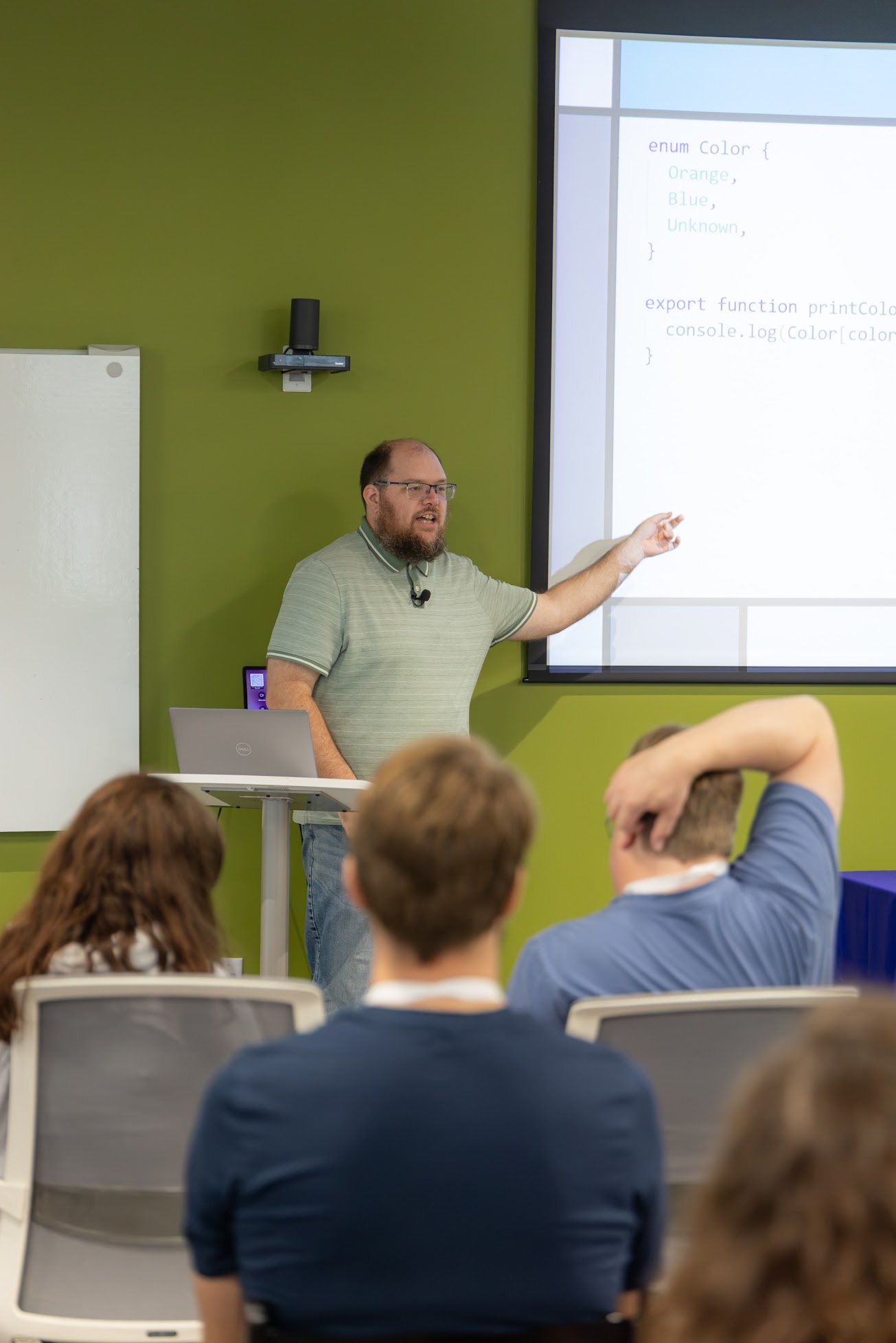 Cameron Presley speaking at the 2026 Carolina Code Conference
