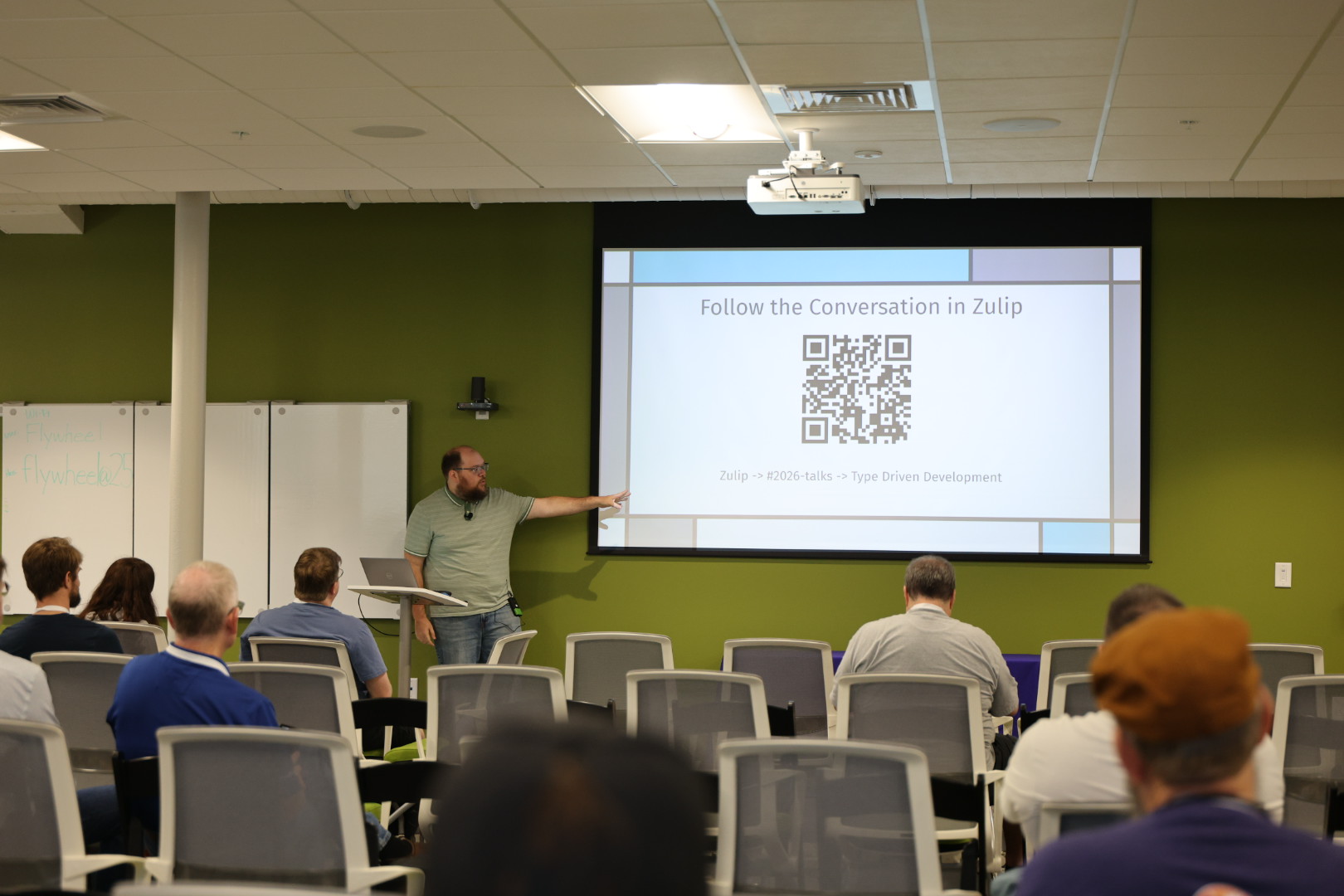 Cameron Presley speaking at the 2026 Carolina Code Conference